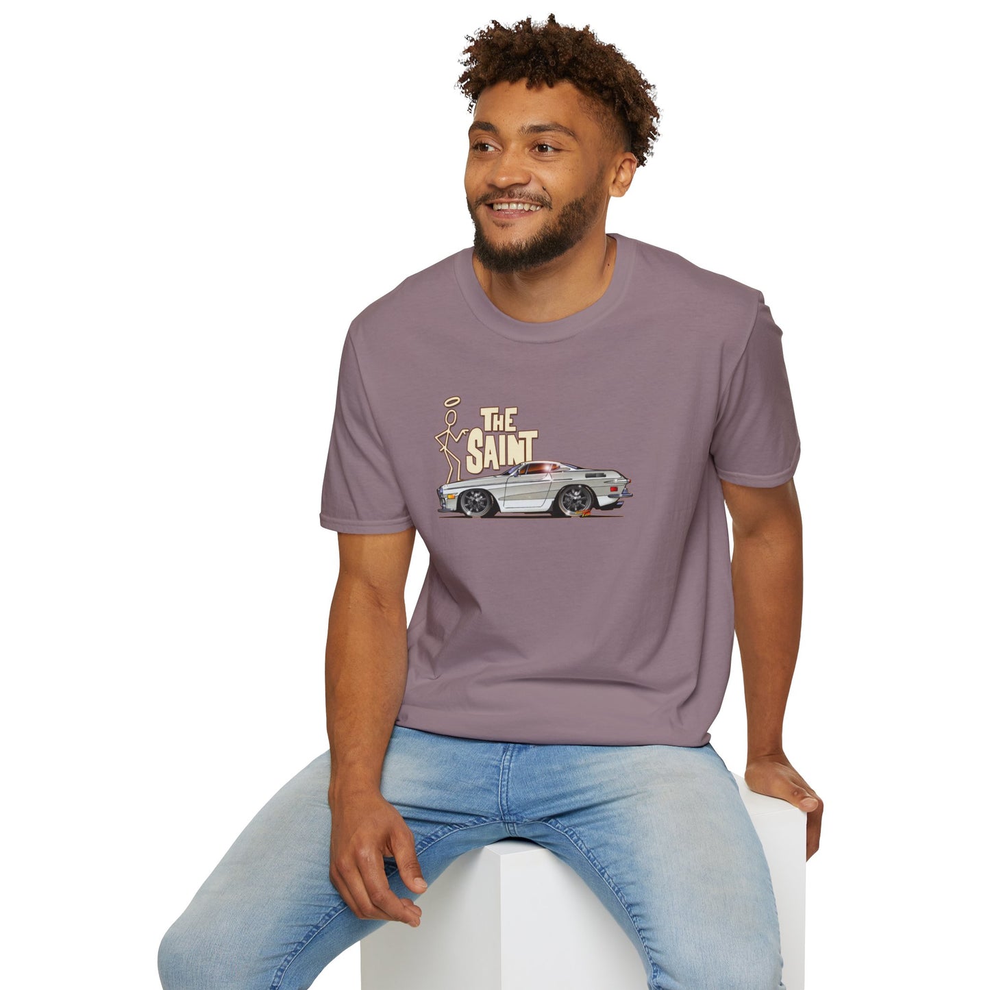 THE SAINT 1967 VOLVO 1800 S ST1 Concept Art Unisex Softstyle T-Shirt 13 Colors