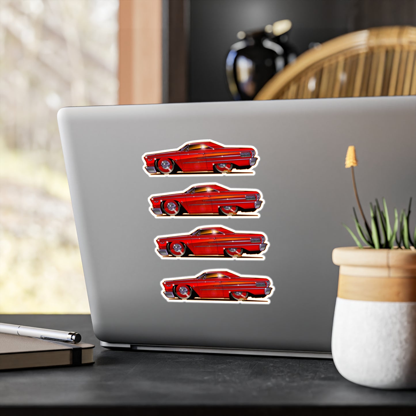 FORD GALAXIE 500 427R Code Classic Car Fireball Decal Stickers