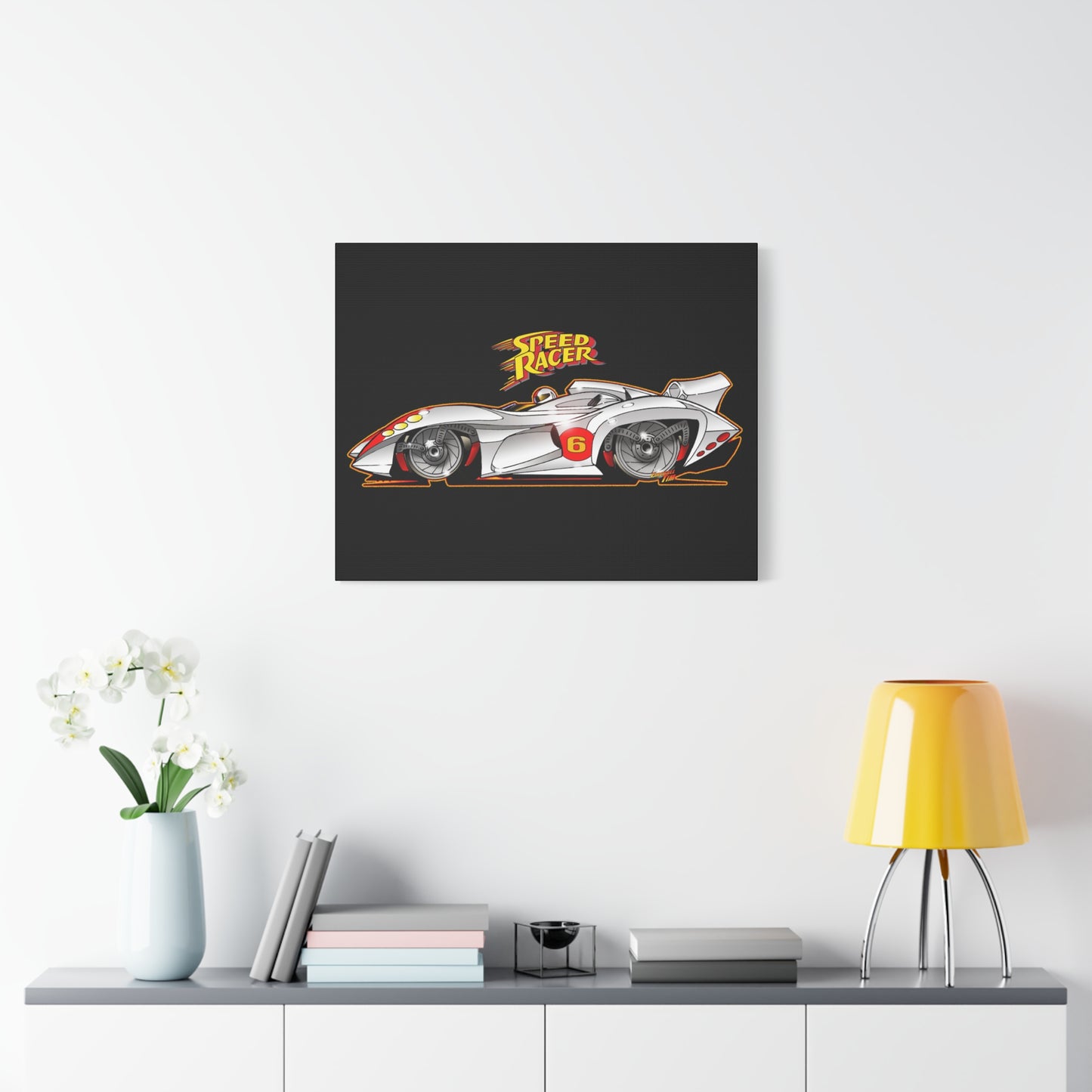 SPEED RACER MACH 6 Fireball Art Collectible Canvas Print - Multiple Sizes
