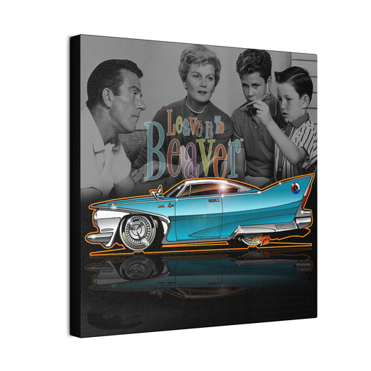 LEAVE IT TO BEAVER Plymouth Fury Canvas Art Wall Print - 12x12