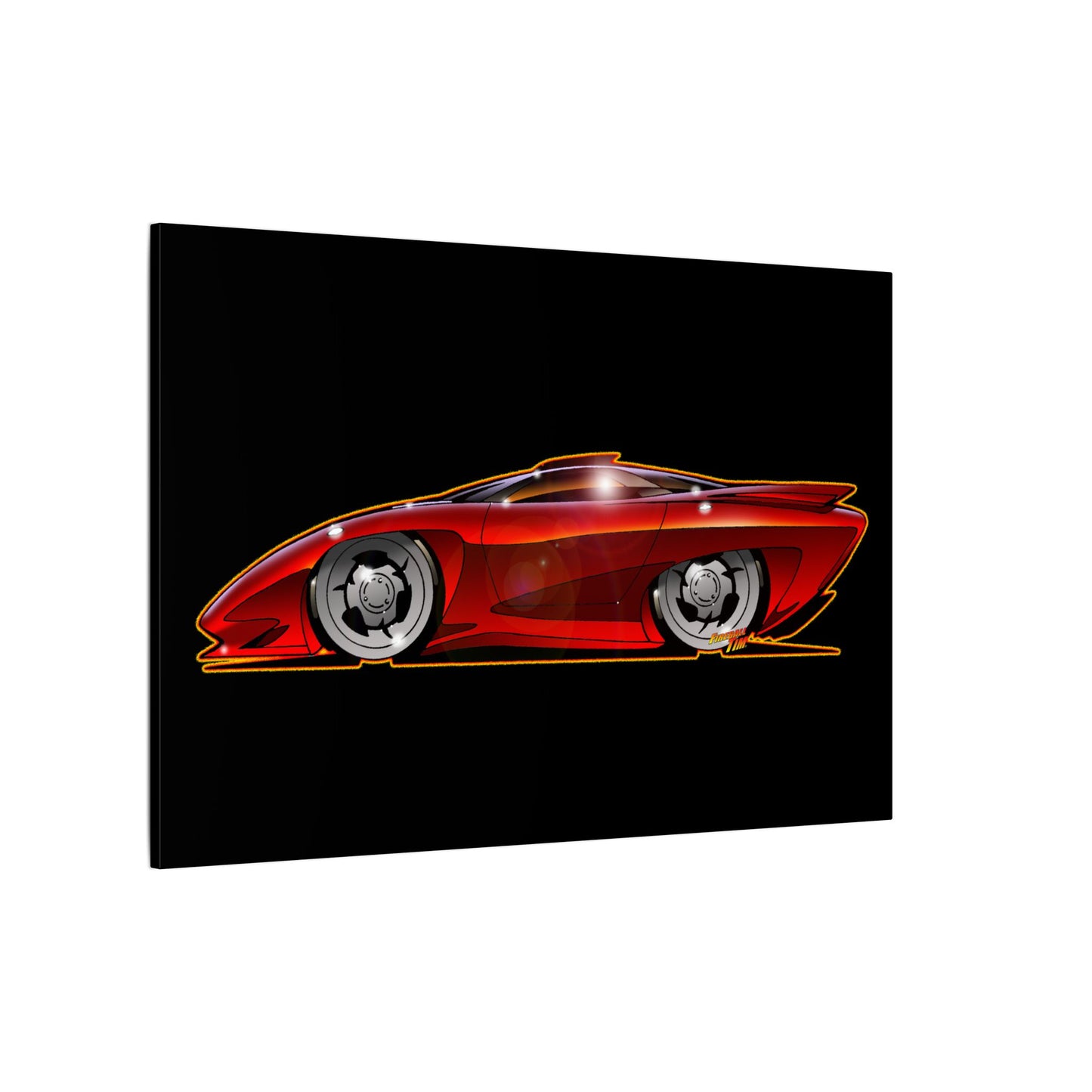 PONTIAC BANSHEE Concept Car Collectible Fireball Art Canvas Print