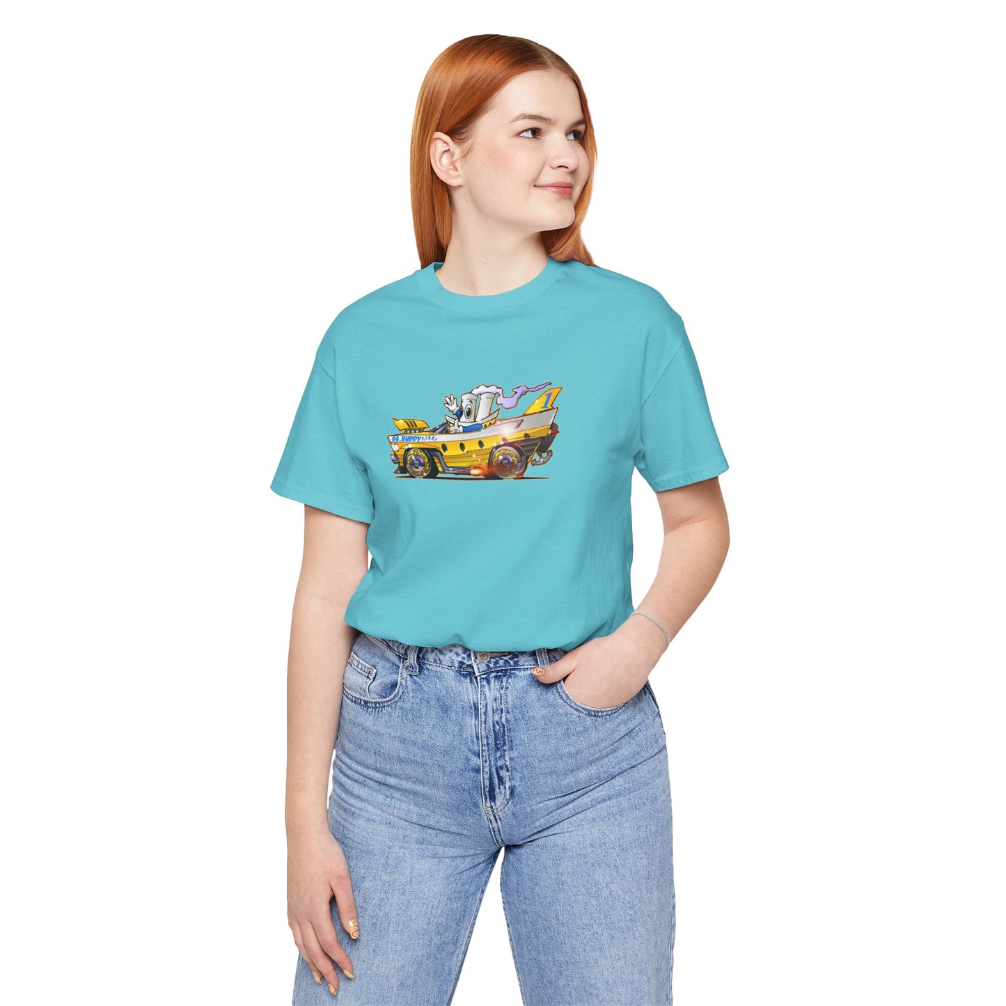 BUDDY CRUISE BUDDYMOBILE Custom Car Art Short Sleeve Tee in 17 Colors