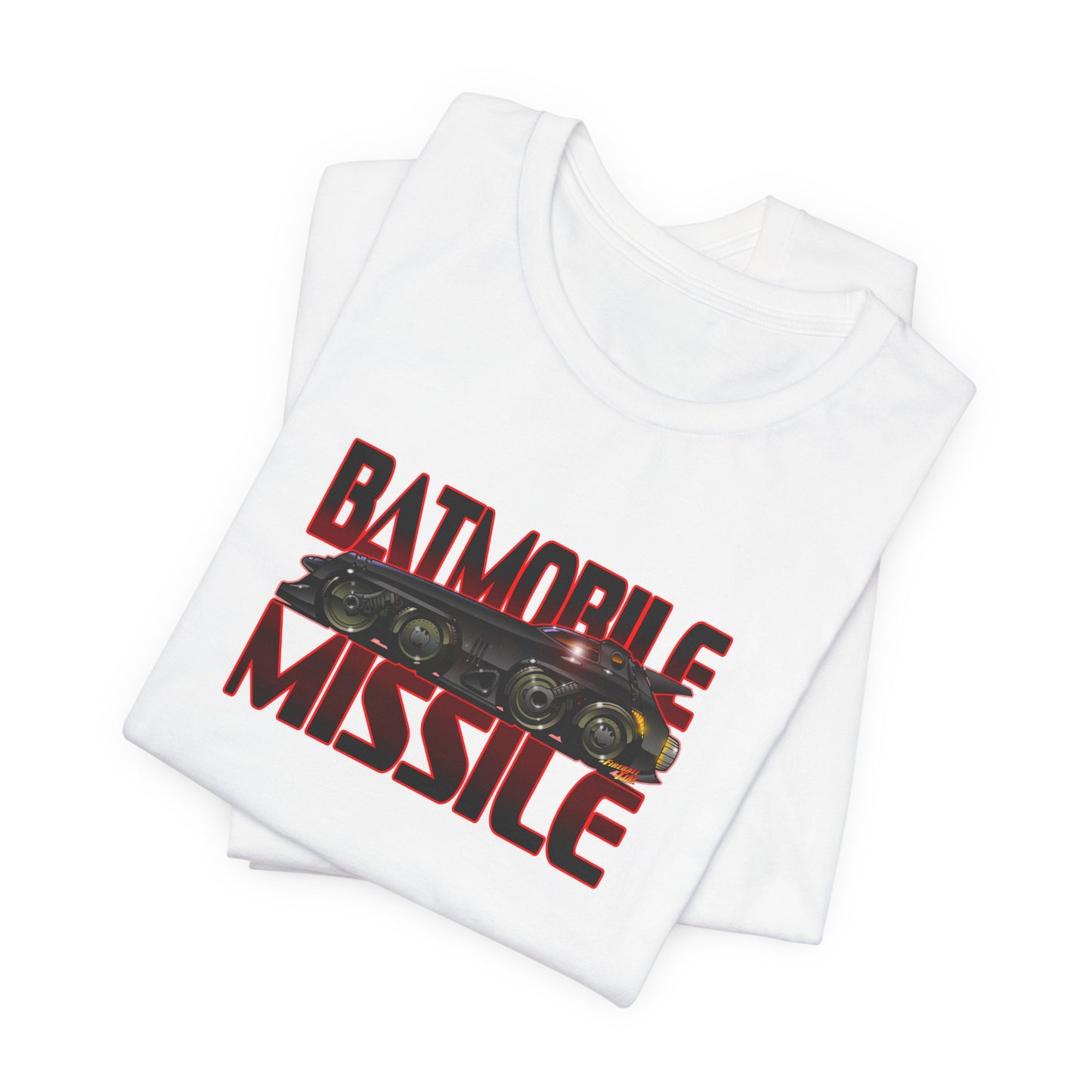 BATMAN RETURNS BATMISSILE Batmobile Concept Art Short Sleeve Tee 12 Colors