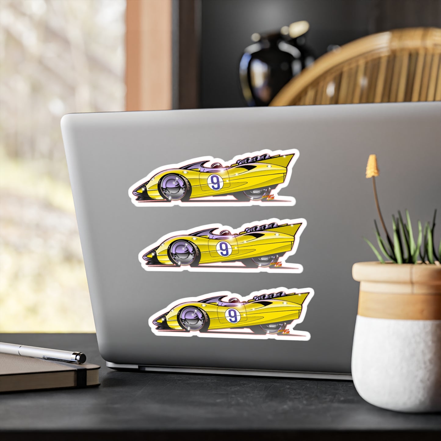 SPEED RACER RACERX SHOOTING STAR Fireball Art Decal Stickers - 4 Sizes