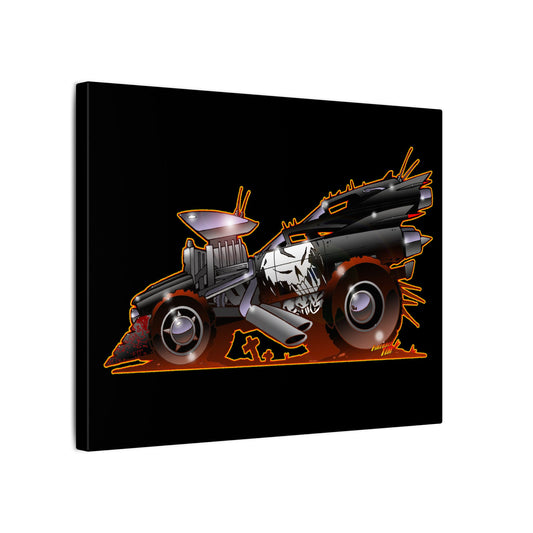 CADILLAC MAX by Gokart Mozart Fireball Art Canvas Print - 11x14