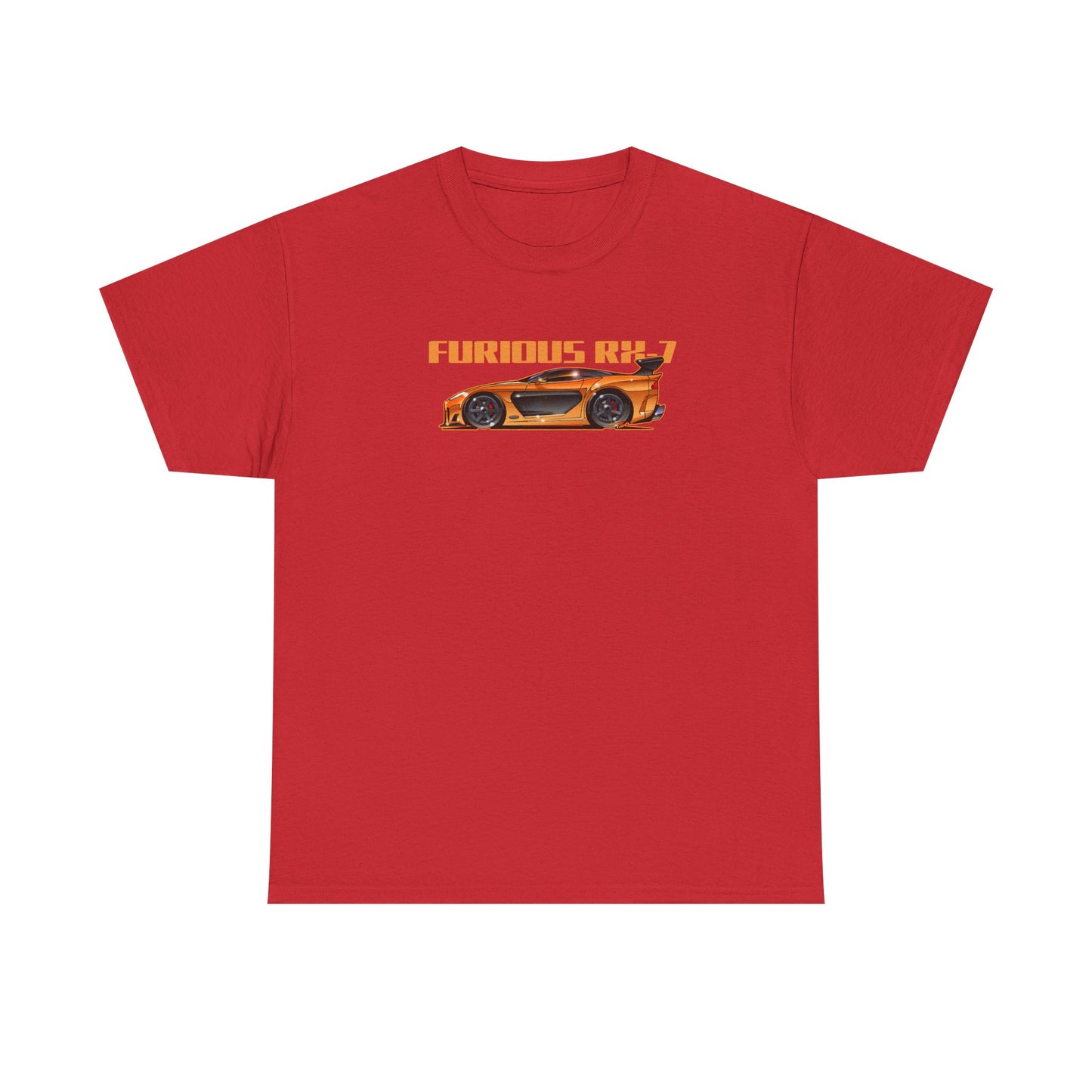 FAST AND FURIOUS MAZDA RX-7 Fireball Art Collectible Tee Shirt - Multiples