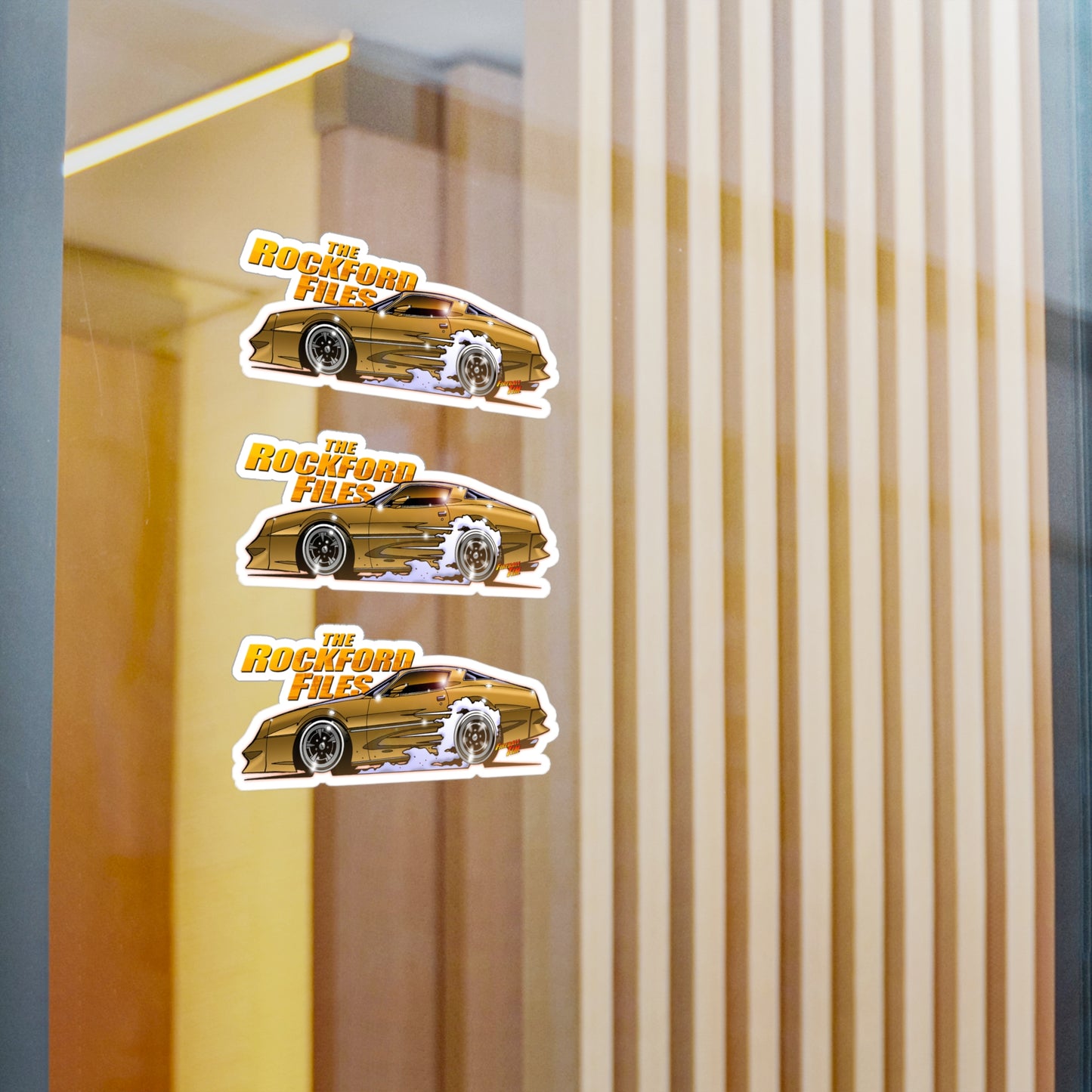 THE ROCKFORD FILES Pontiac Fireball Art Decal Stickers - 4 Sizes