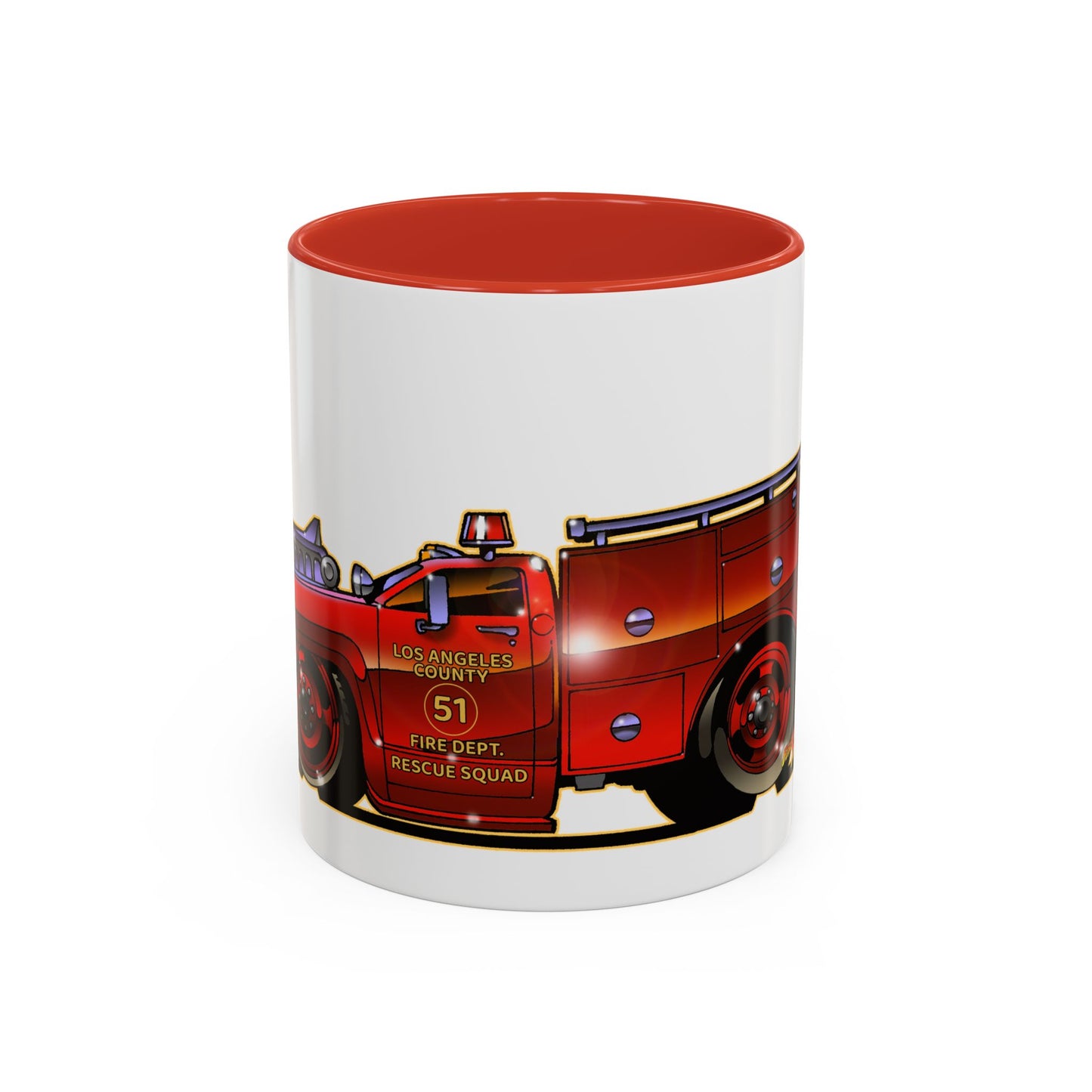 EMERGENCY SQUAD 51 Paramedic Truck Concept Art Coffee Mug 11oz