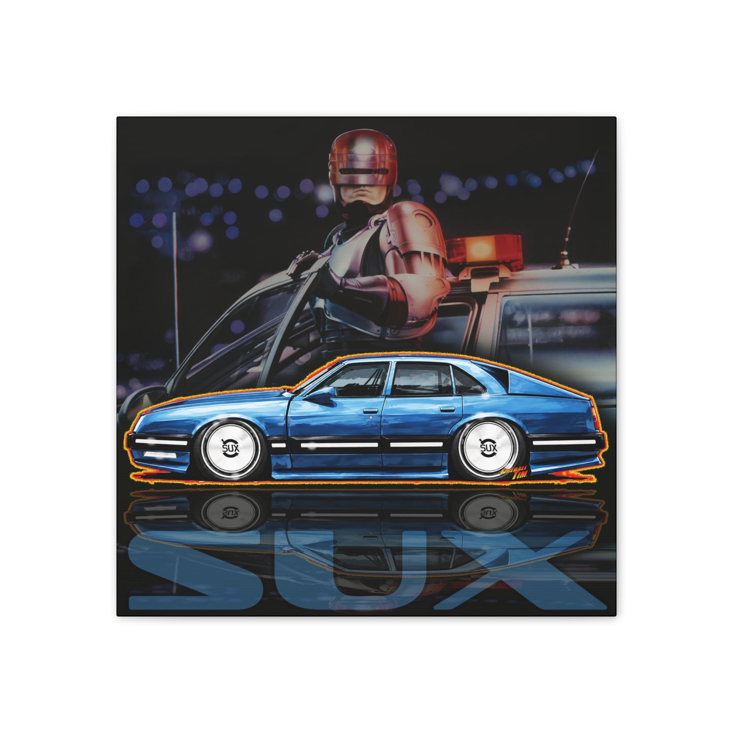 Copy of GENESIS MAGMA 2027 Custom Collectible Fireball Art Canvas Stretched Print