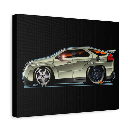 BREAKING BAD Pontiac Aztek Fireball Art Canvas Wall Print