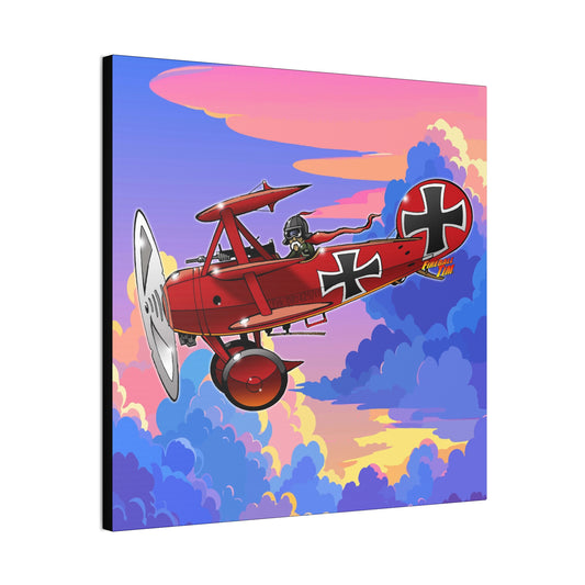 RED BARON FOKKER WW1 Fighter Airplane Canvas Art Print