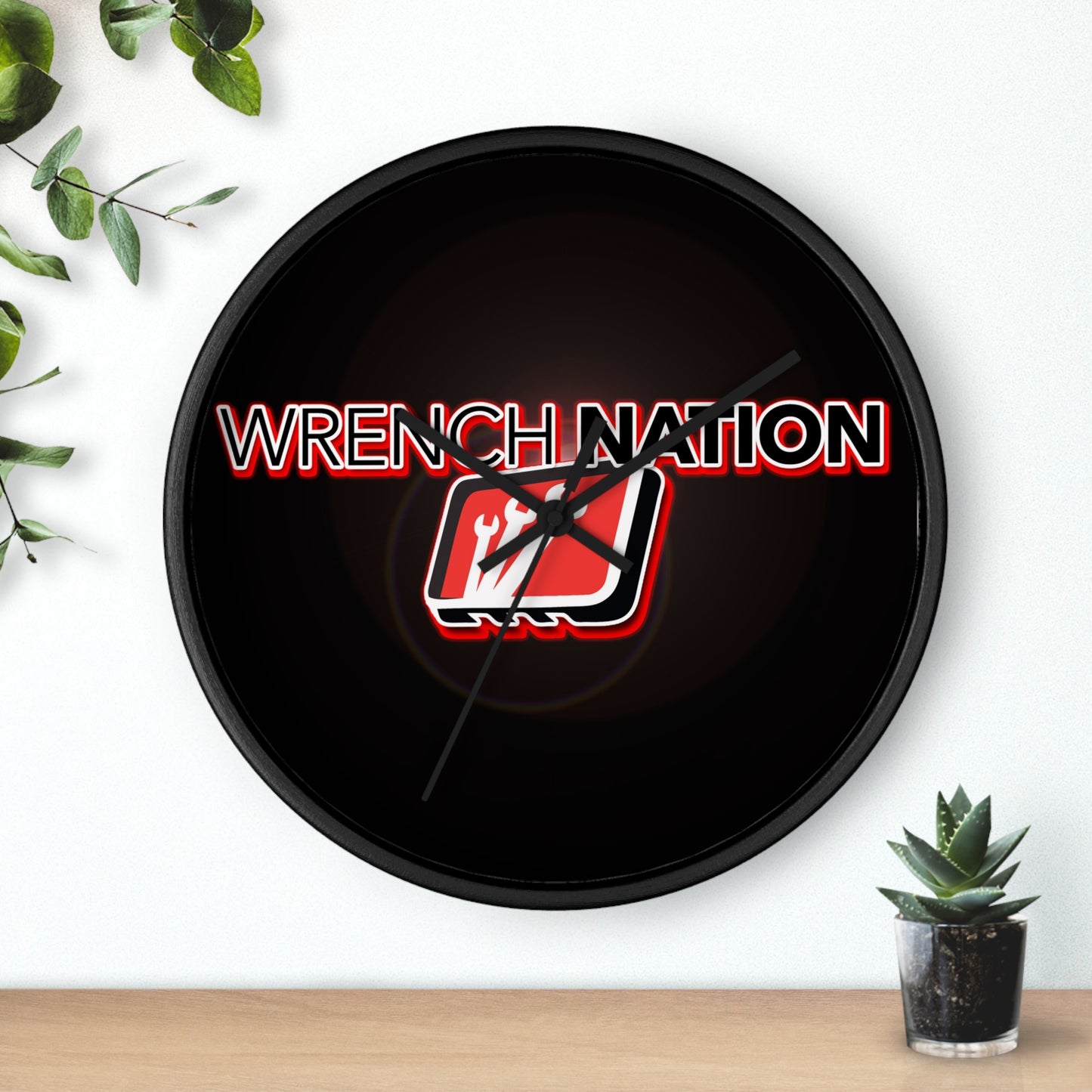 WRENCH NATION Logo Wall Clock