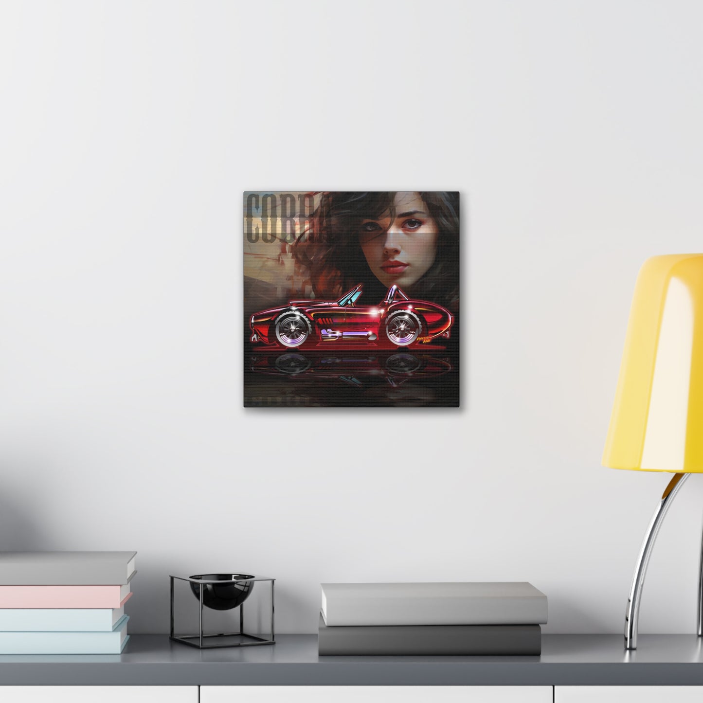AC SHELBY COBRA Muscle Car Canvas Art Print - 2 Sizes