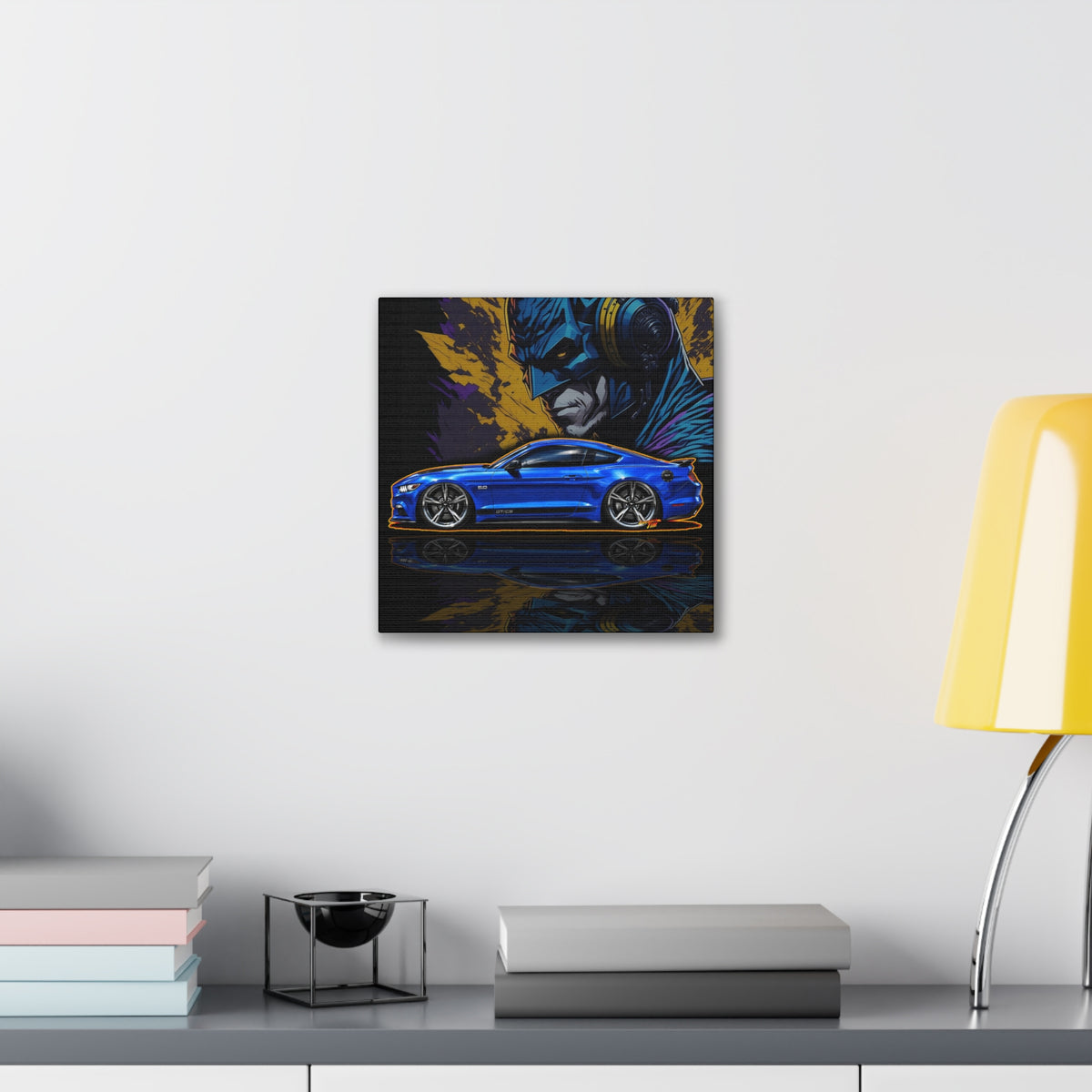FORD MUSTANG 2017 California Special Collectible Fireball Art Canvas Stretched Print
