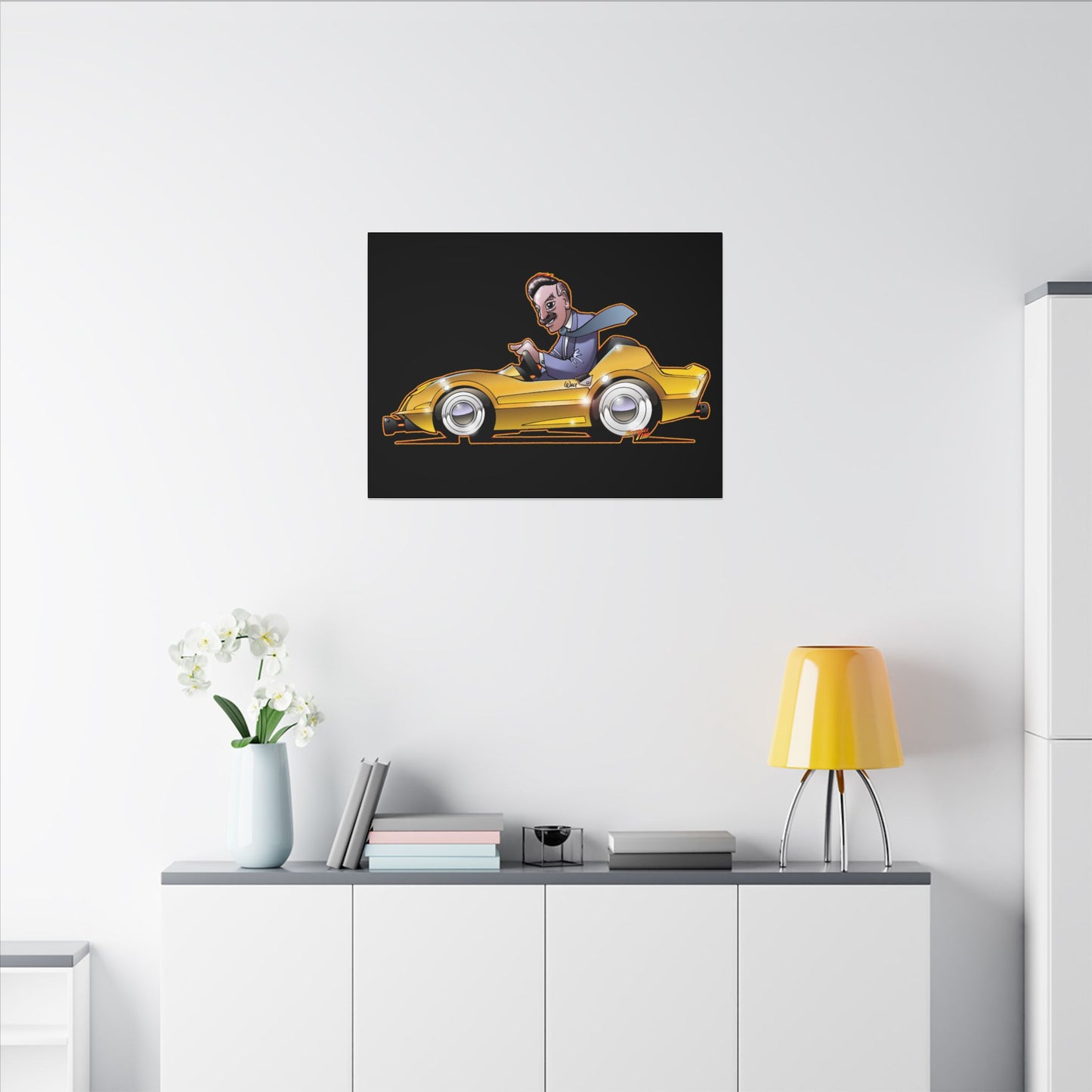 AUTOPIA CLASSIC Walt Disney Fireball Art Canvas Print