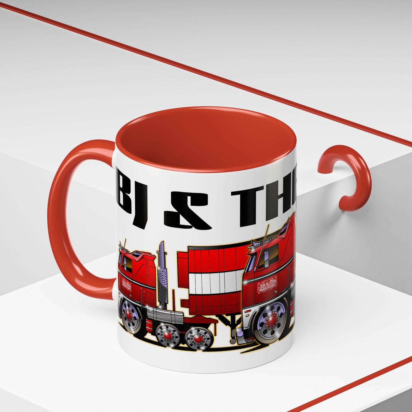 BJ AND THE BEAR TV Show Semi Truck Collectible Coffee Mug - 2 Sizes