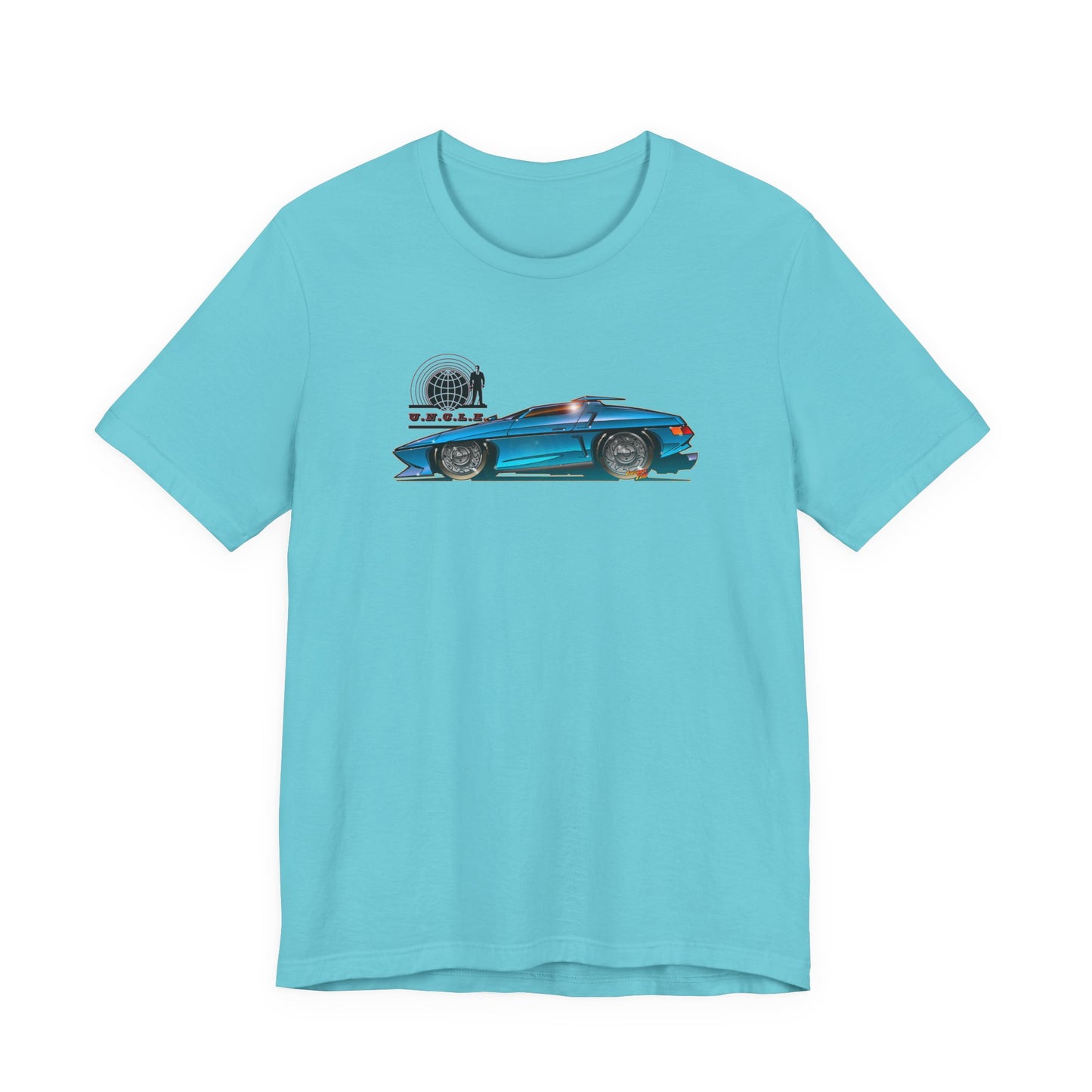 THE MAN FROM UNCLE Piranha TV Car Fireball Jersey Short Sleeve Tee Shirt - Multiple Colors