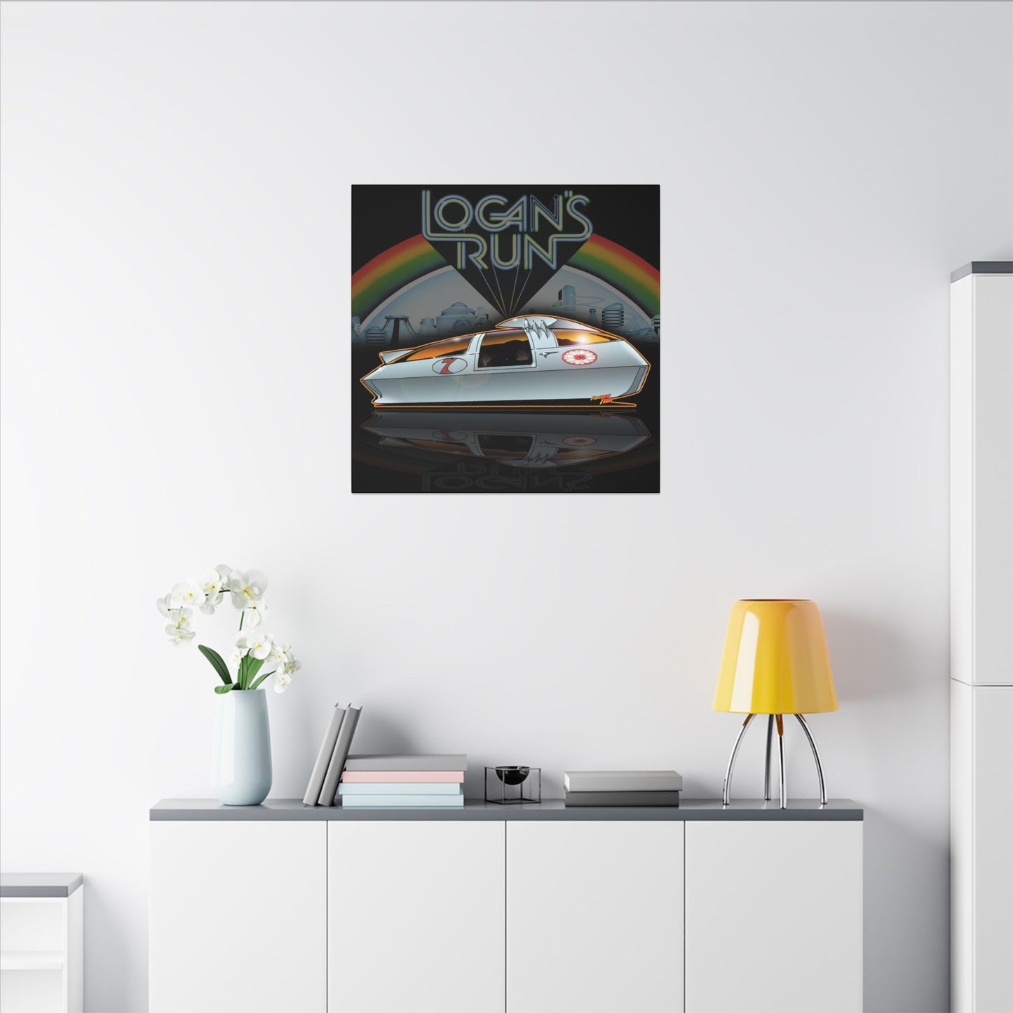 LOGAN'S RUN Sandman Sci Fi TV Car Collectible Fireball Art Canvas Print