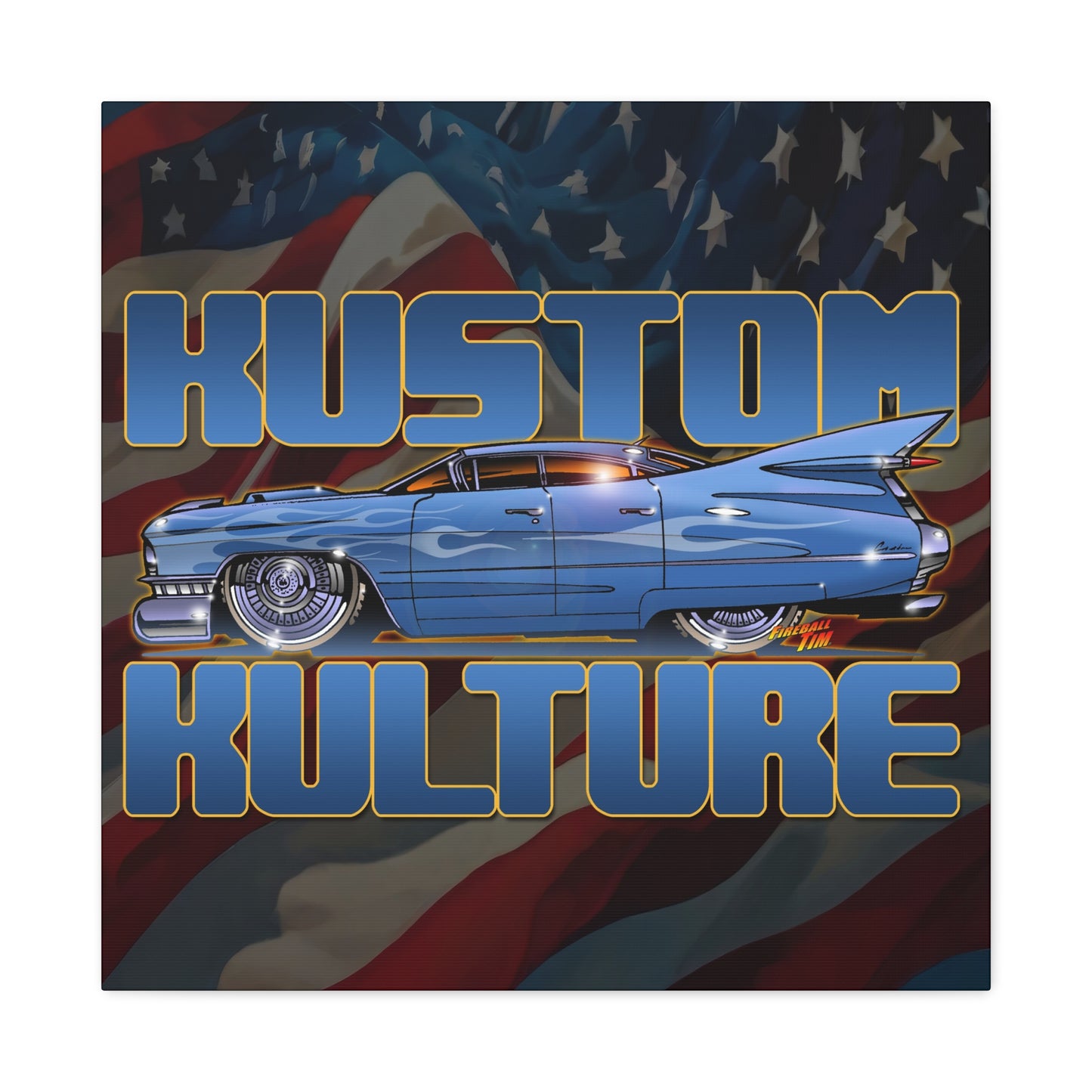 CADILLAC KUSTOM CULTURE 1959 Collectible Canvas Art Print