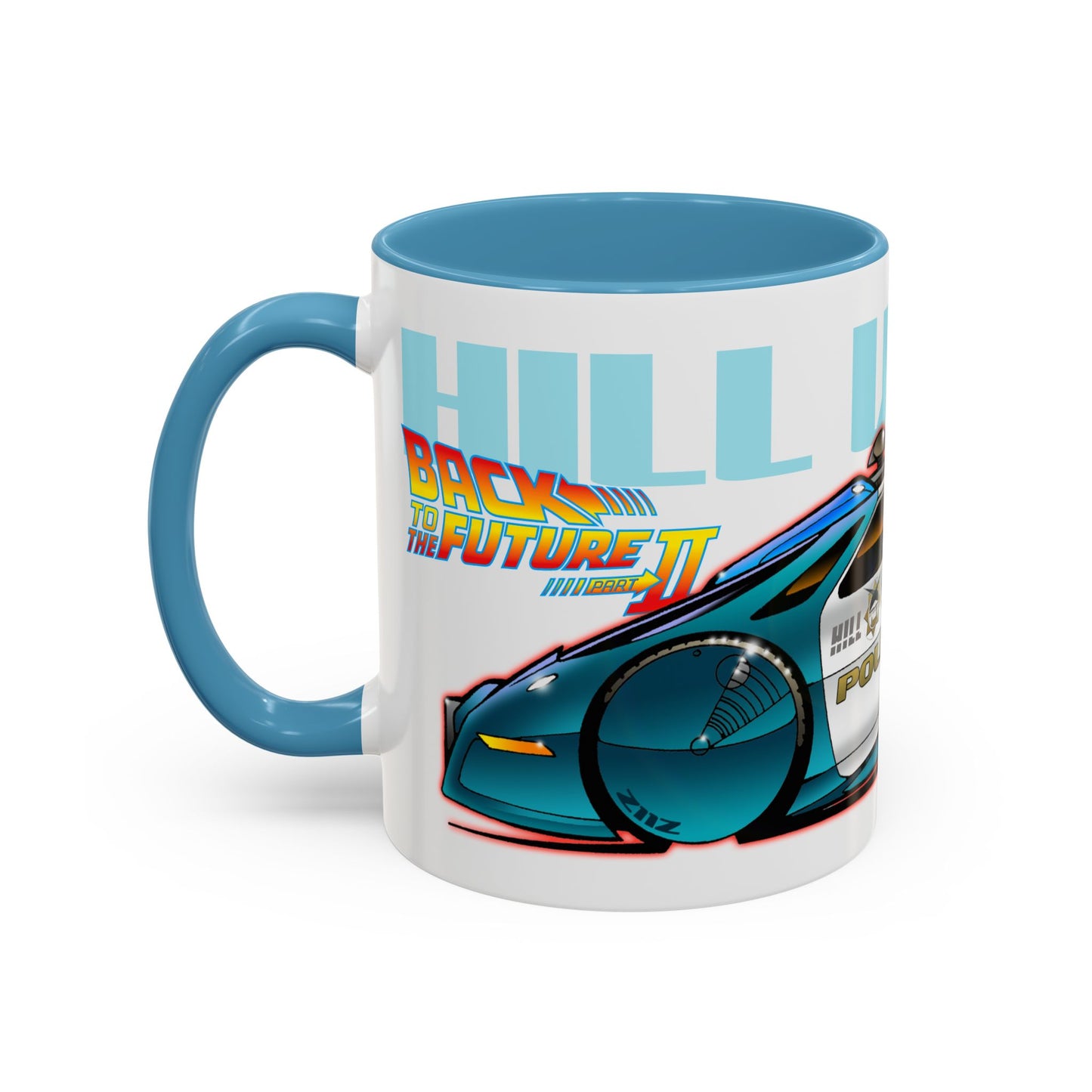 BACK TO THE FUTURE 2 Hill Valley Police Car Collectible Coffee Mug 2 Sizes