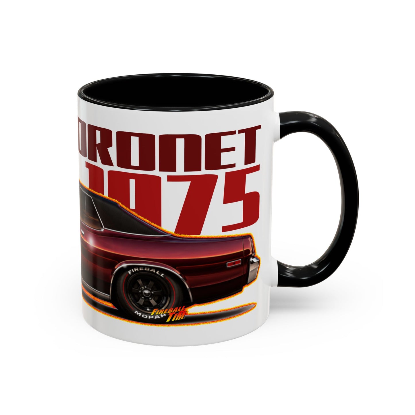 DODGE CORONET 1975 Collectible Fireball Art Coffee Mug - 2 Sizes