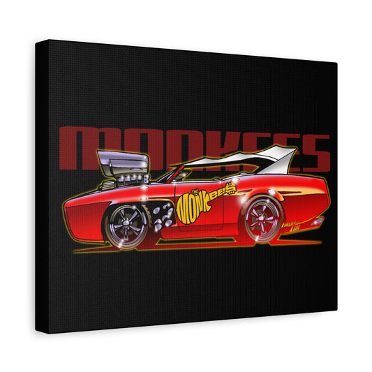 THE MONKEES Monkeemobile Fireball Canvas Art Wall Print - 11x14