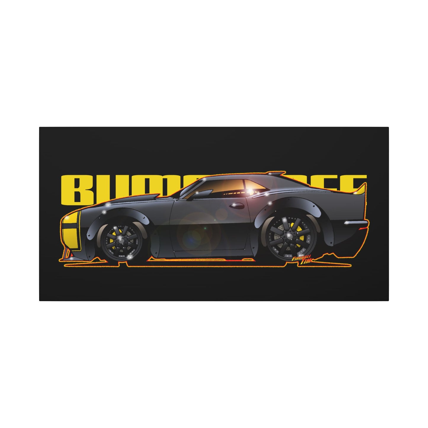 TRANSFORMERS BUMBLEBEE 1967 Camaro Fireball Art Canvas Print