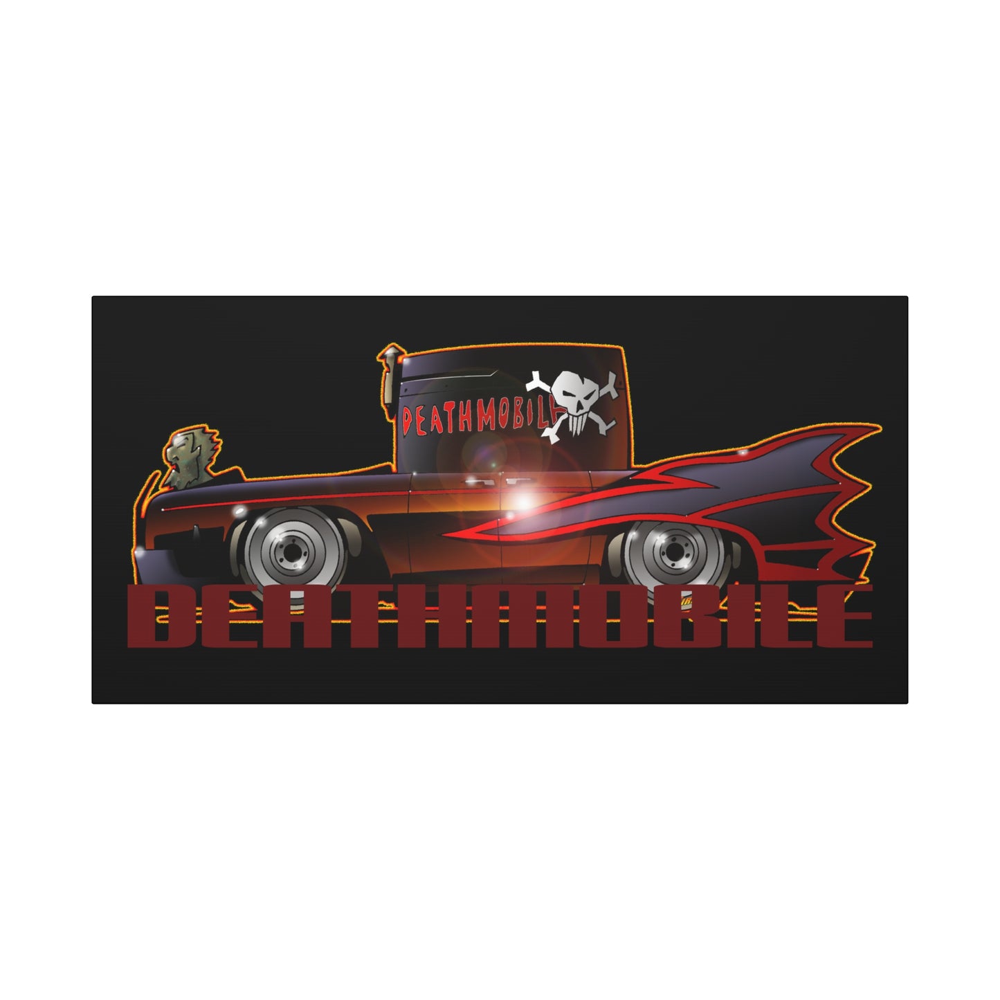 ANIMAL HOUSE DEATHMOBILE Fireball Art Canvas Wall Print
