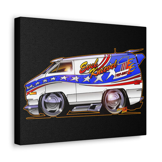 EVEL KNIEVEL CUSTOM VAN Concept Art Canvas Print 11x14