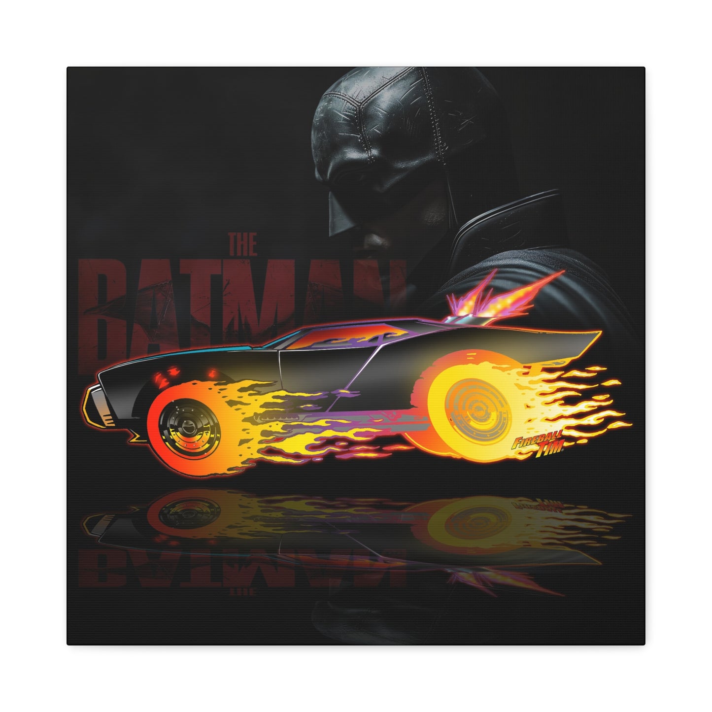 BATMOBILE 2021 THE BATMAN Canvas Art Print - 2 Sizes