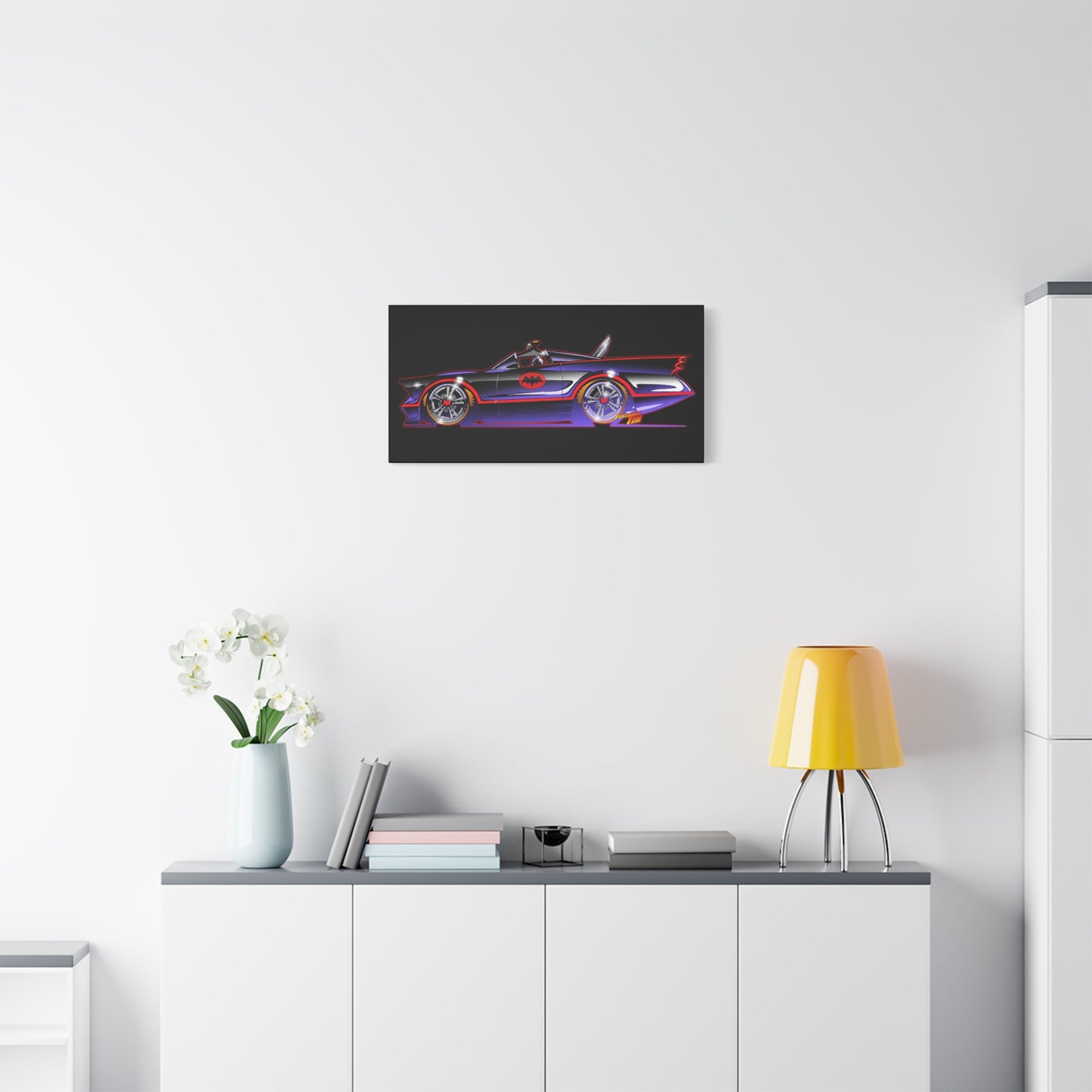 BATMOBILE 1966 BATMAN TV Car Canvas Art Print 11x14