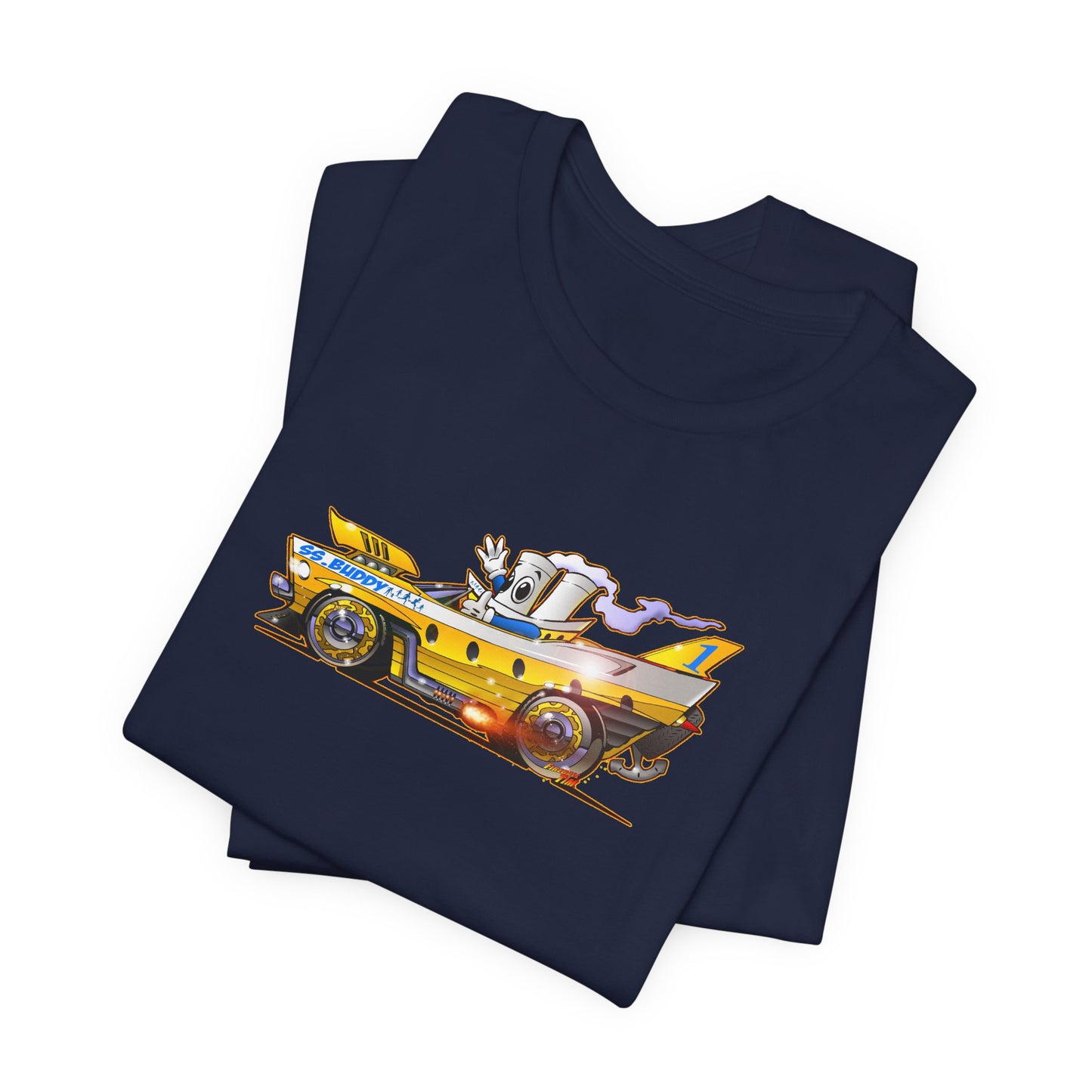BUDDY CRUISE BUDDYMOBILE Custom Car Art Short Sleeve Tee in 17 Colors