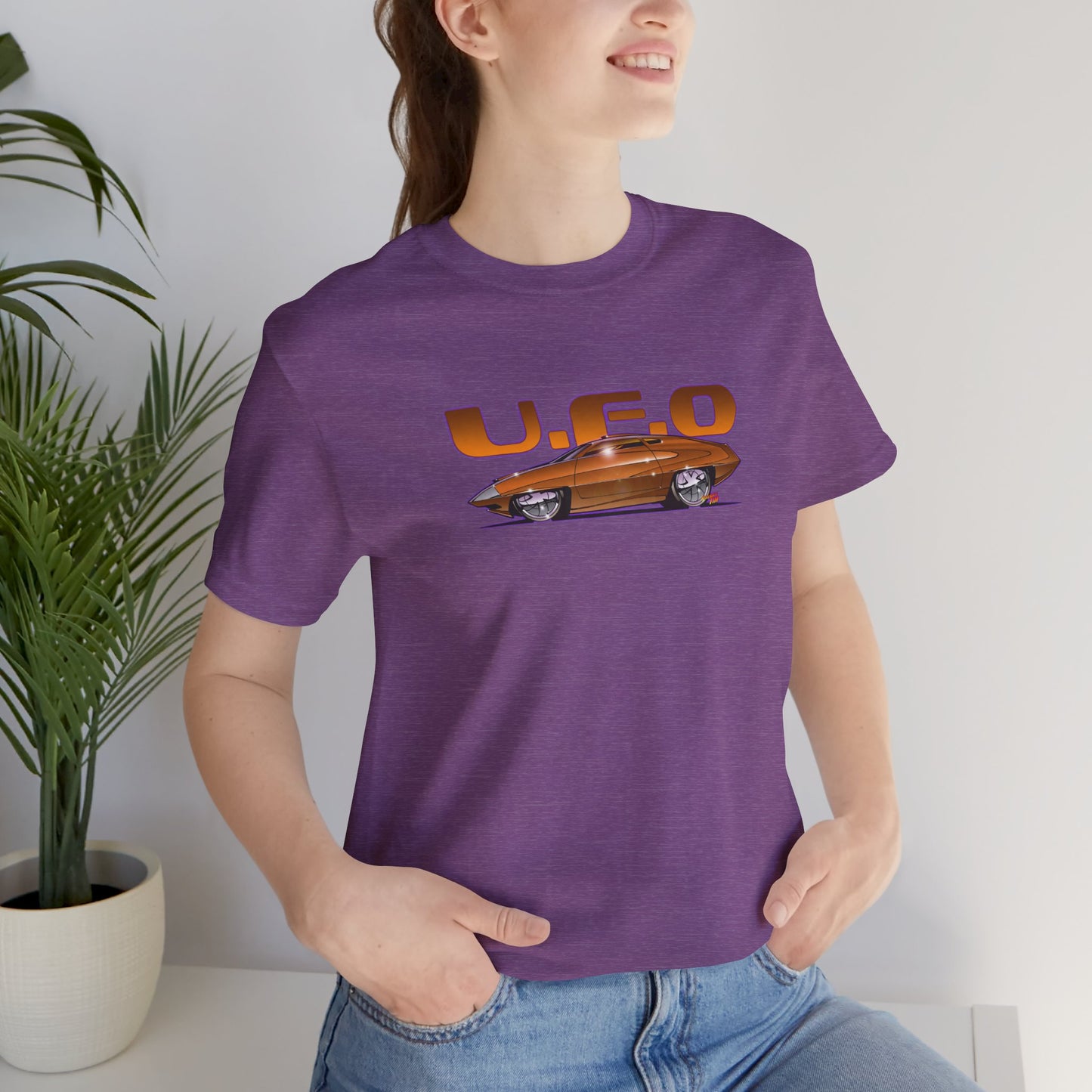 UFO ED STRAKER CAR TV Car Concept Art Short Sleeve Tee 12 Colors