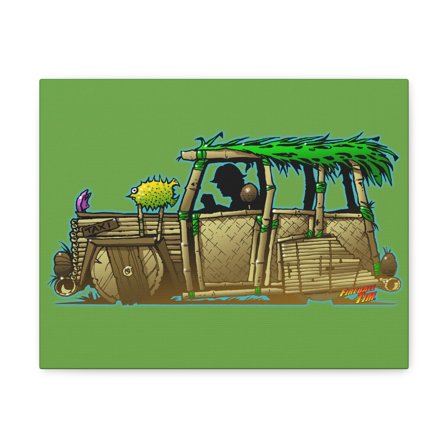 GILLIGAN'S ISLAND Bamboo Car Canvas Gallery Art Print 11x14