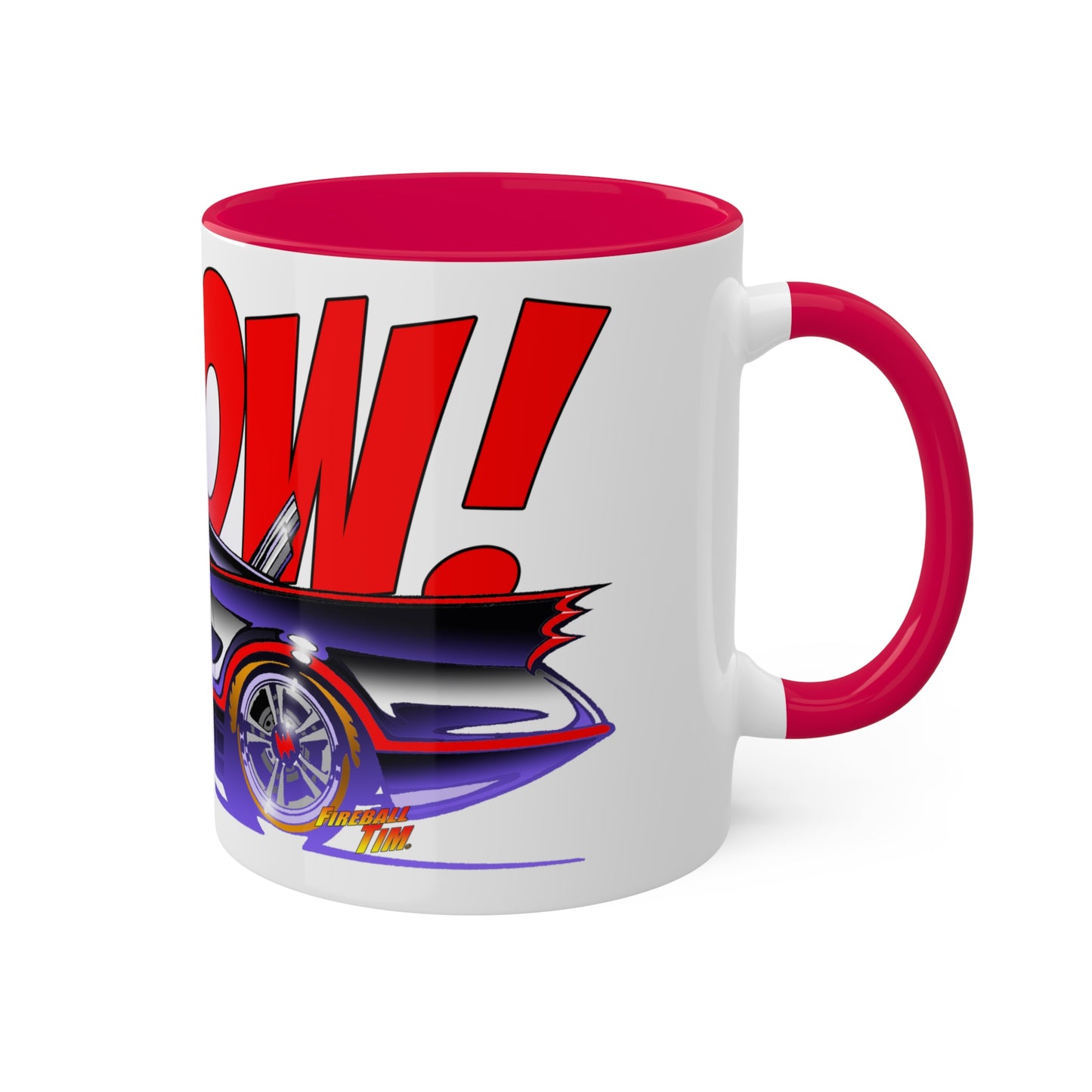 BATMOBILE 1966 KAPOW TV Show Concept Art Coffee Mug 11oz 2 Colors