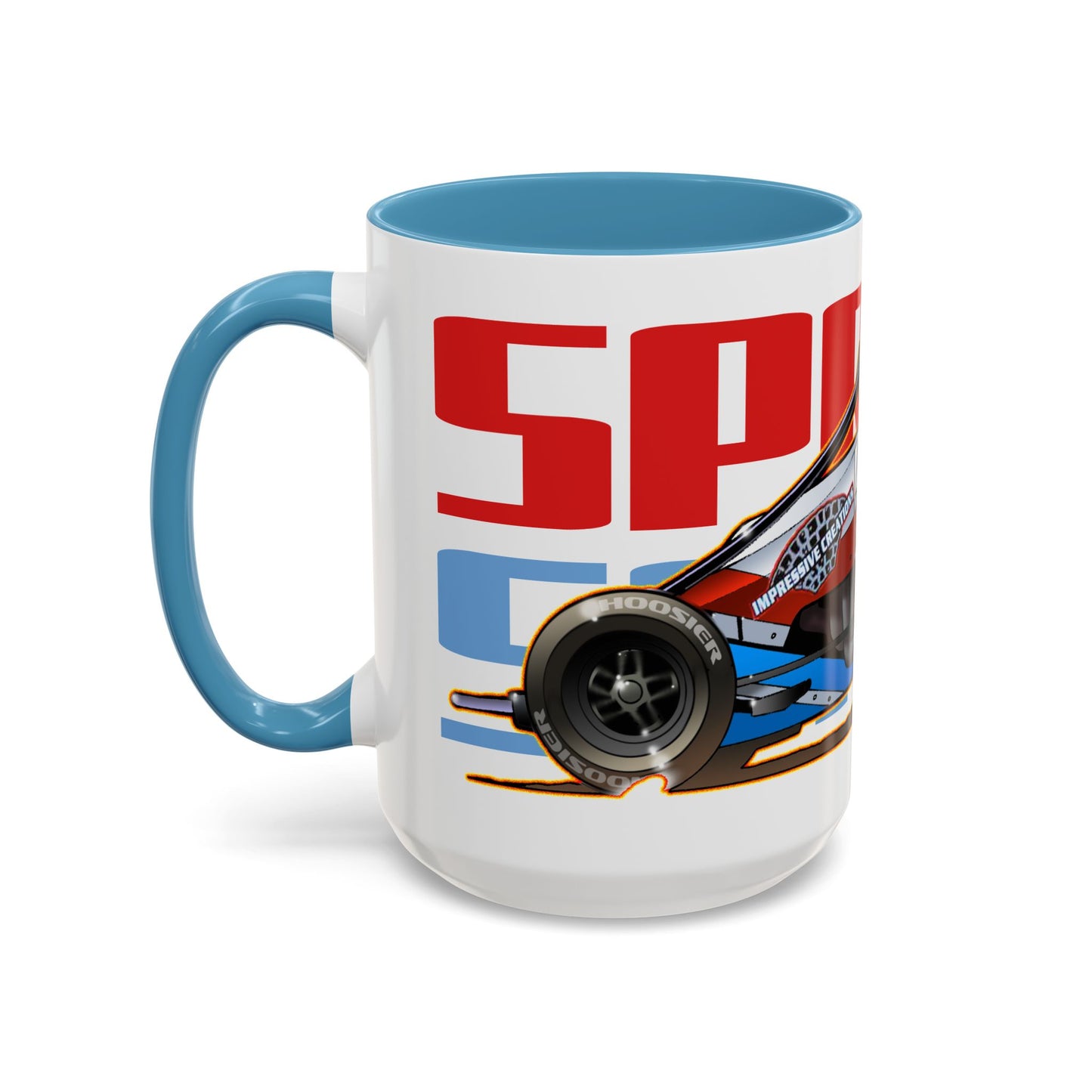 SPRINT CAR Collectible Fireball Art Coffee Mug
