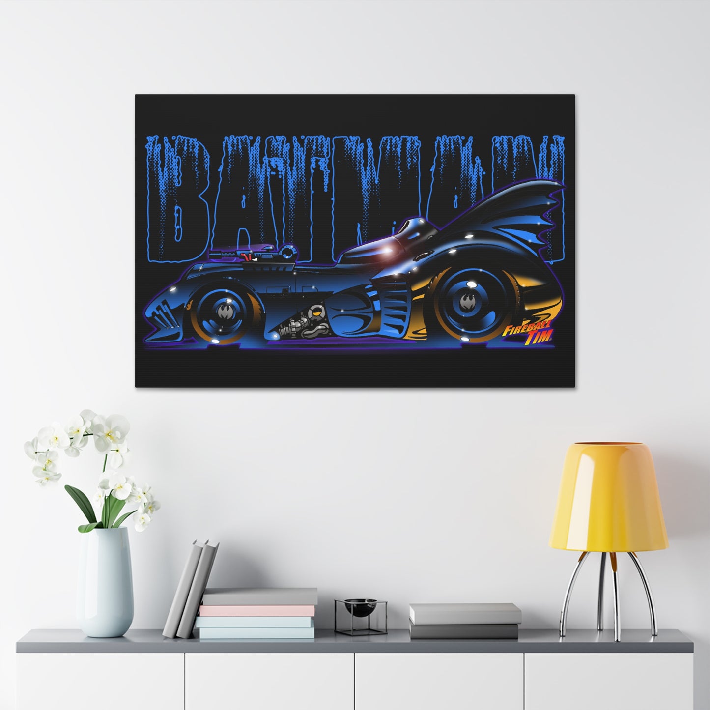 BATMOBILE 1989 Batman Concept Art Canvas HYPERPRINT 48x32