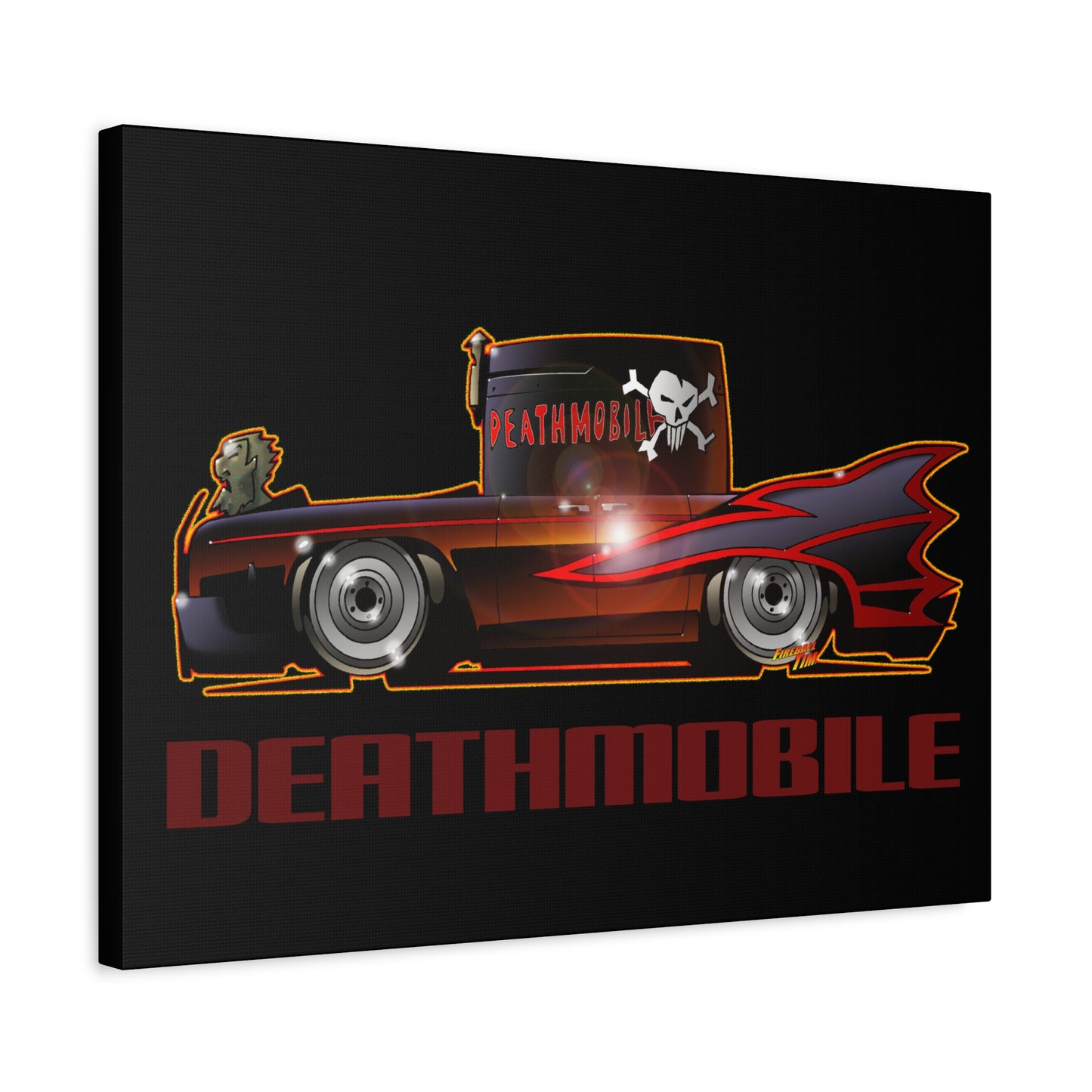 ANIMAL HOUSE DEATHMOBILE Fireball Art Canvas Wall Print