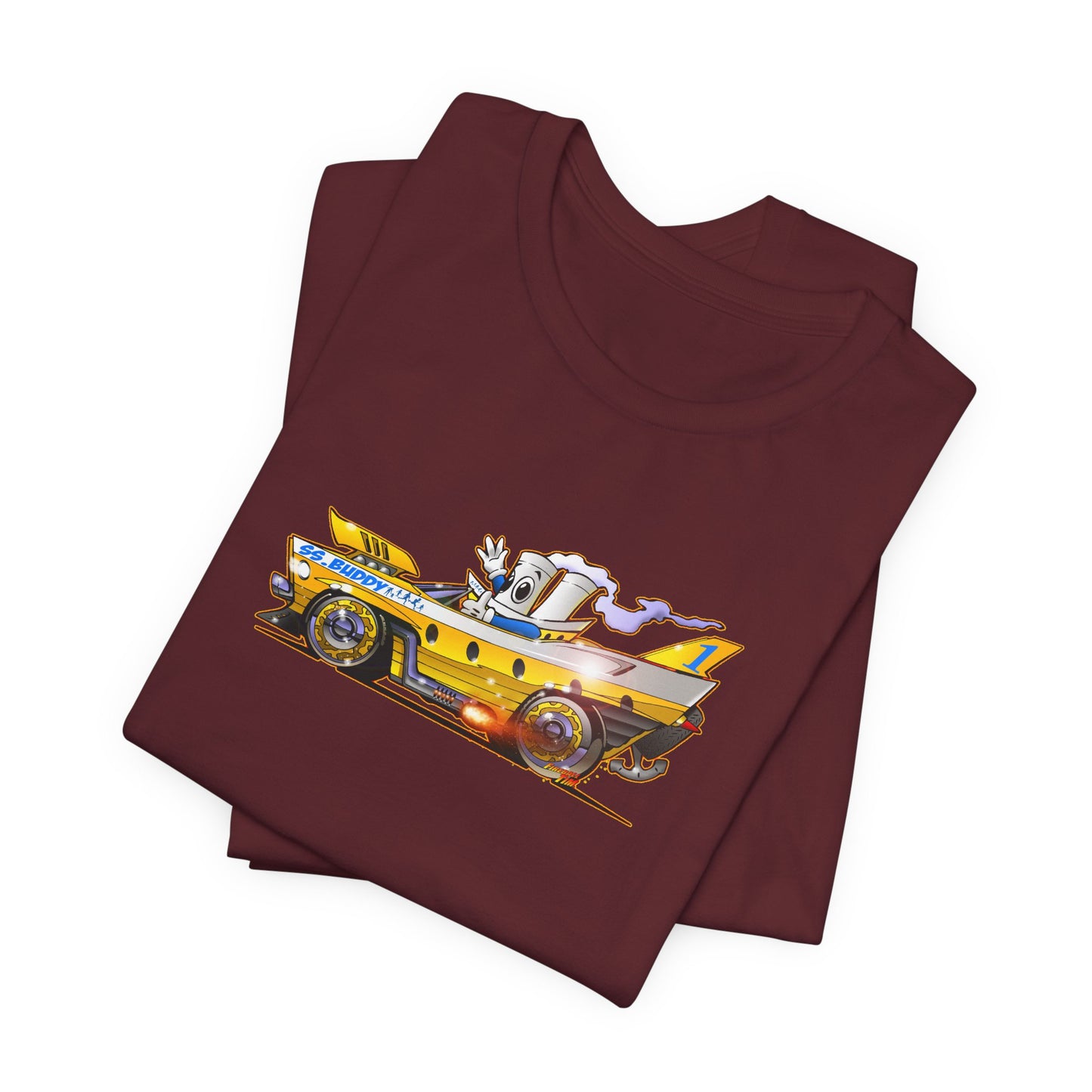 BUDDY CRUISE BUDDYMOBILE Custom Car Art Short Sleeve Tee in 17 Colors