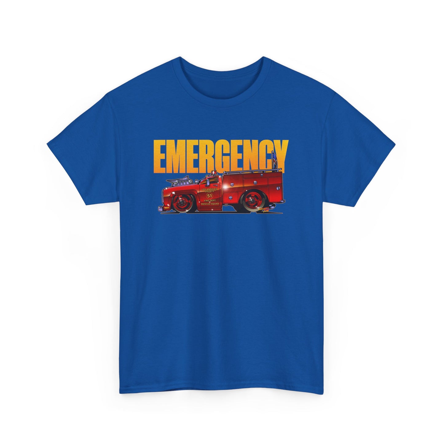 EMERGENCY TV Show SQUAD 51 Concept Art TEE Shirts 13 Colors