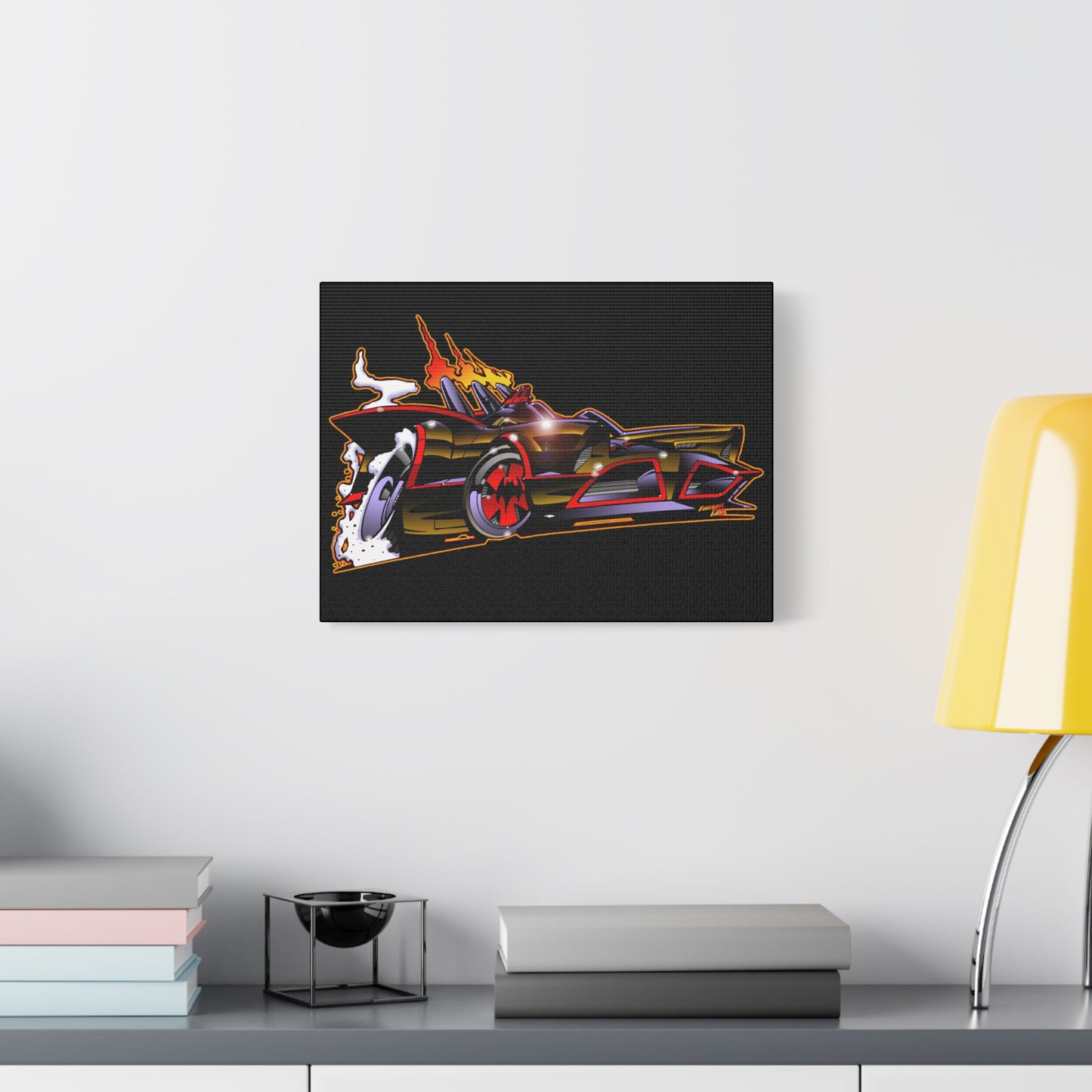 BATMOBILE 1966 BATMAN BAT66 Collectible TV Car Canvas Wall Art