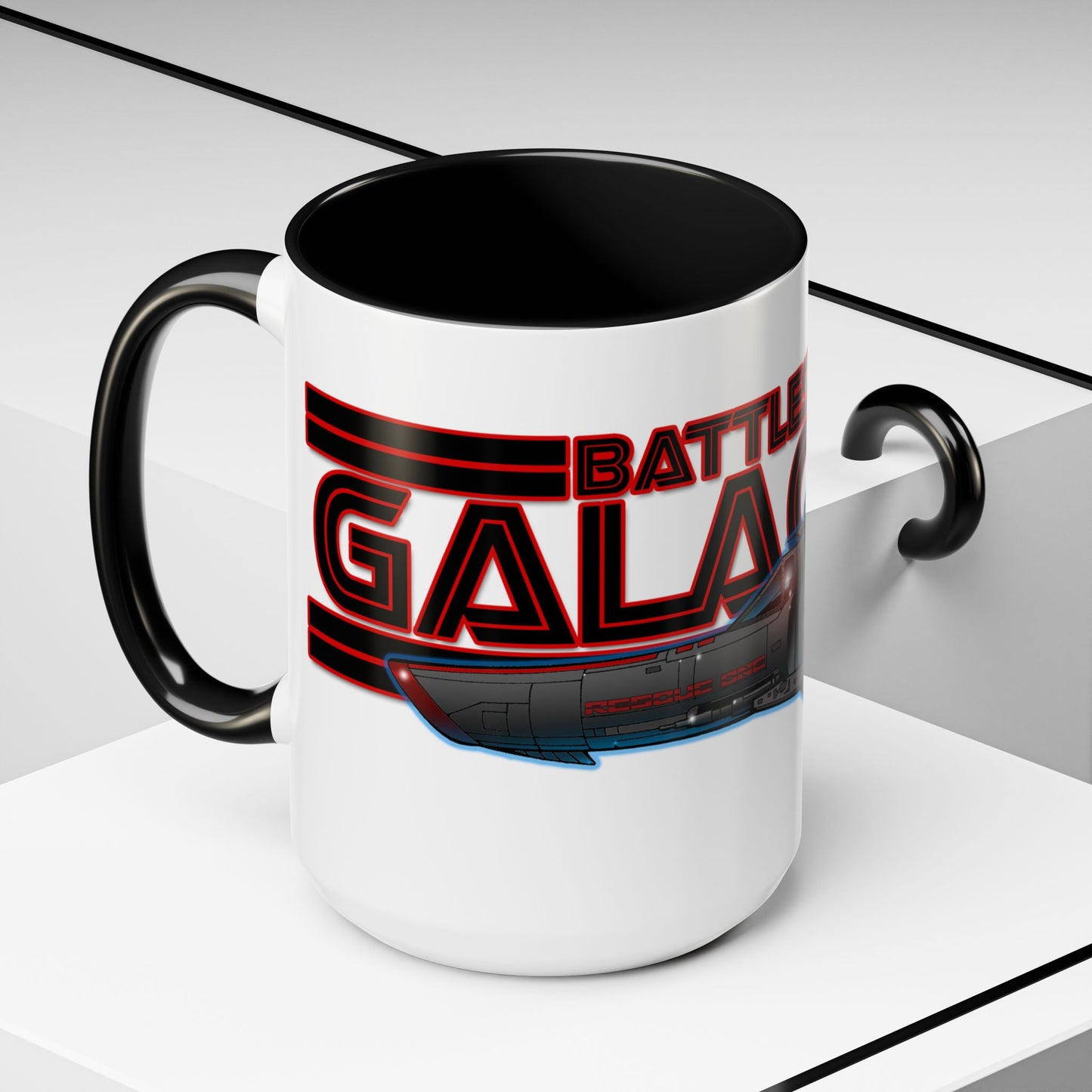 BATTLESTAR GALACTICA Colonial Viper Concept Art Logo Coffee Mug 2 Sizes