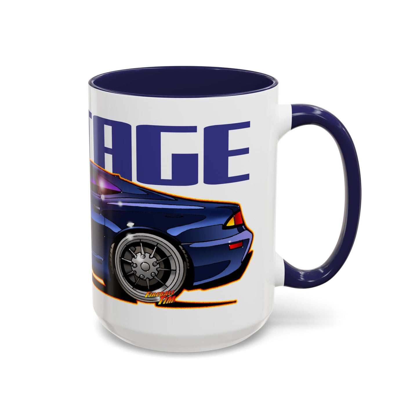 ASTON MARTIN VANTAGE 2001 Fireball Art Collectible Coffee Mug - 2 Sizes