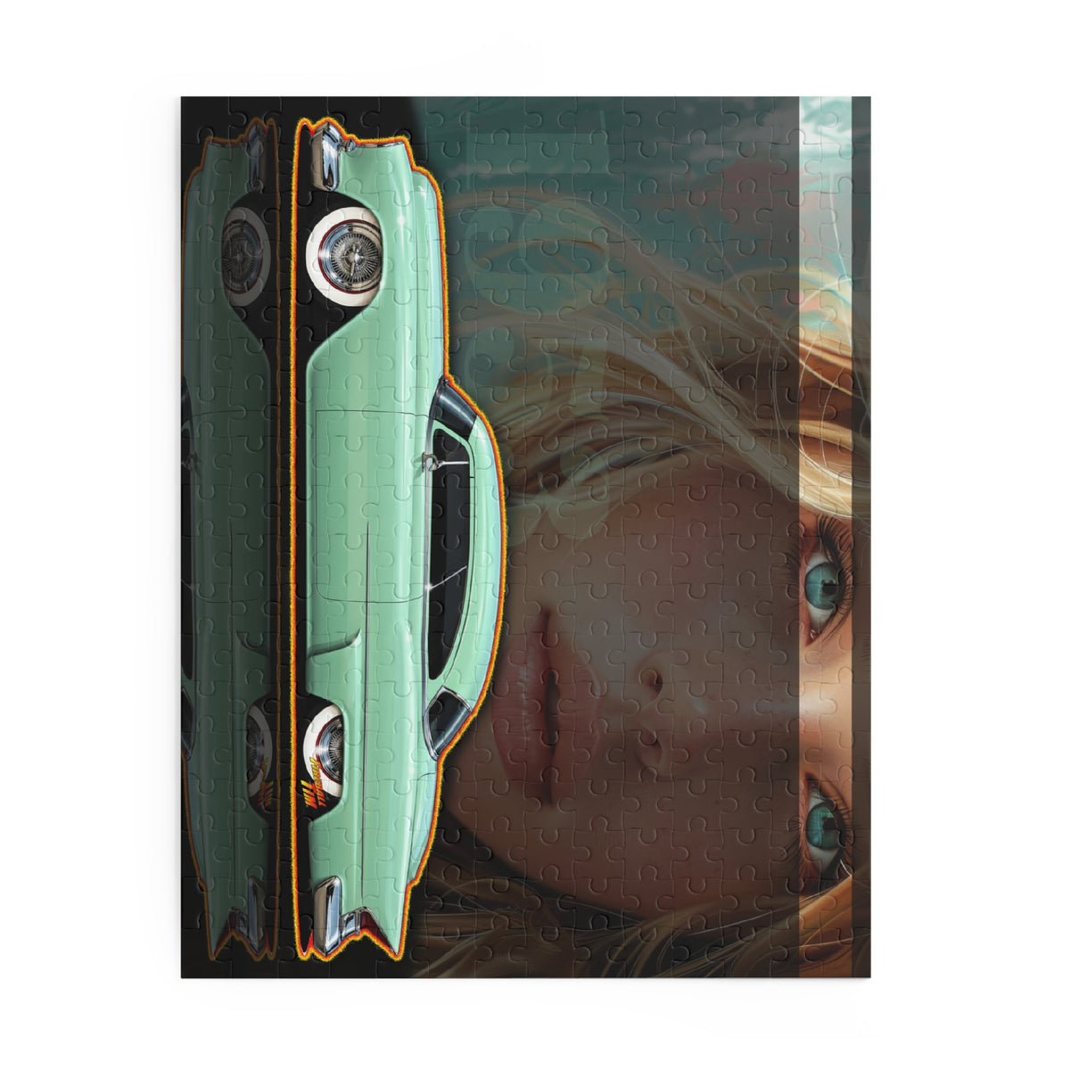 BUICK 1953 Kustom Special Collectible Fireball Art Jigsaw Puzzle — Retro Custom Cars (120/252/500‑Piece)