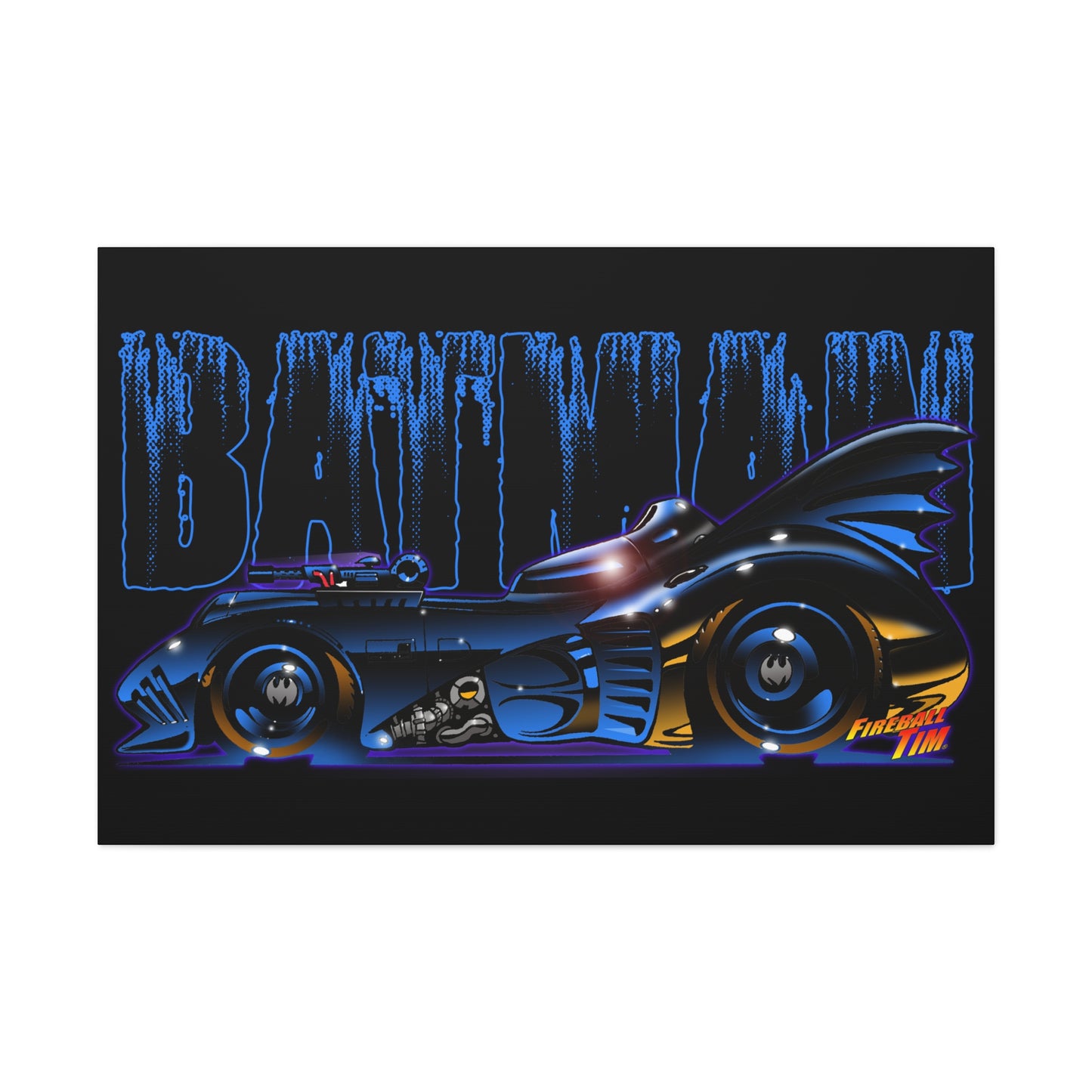 BATMOBILE 1989 Batman Concept Art Canvas HYPERPRINT 48x32