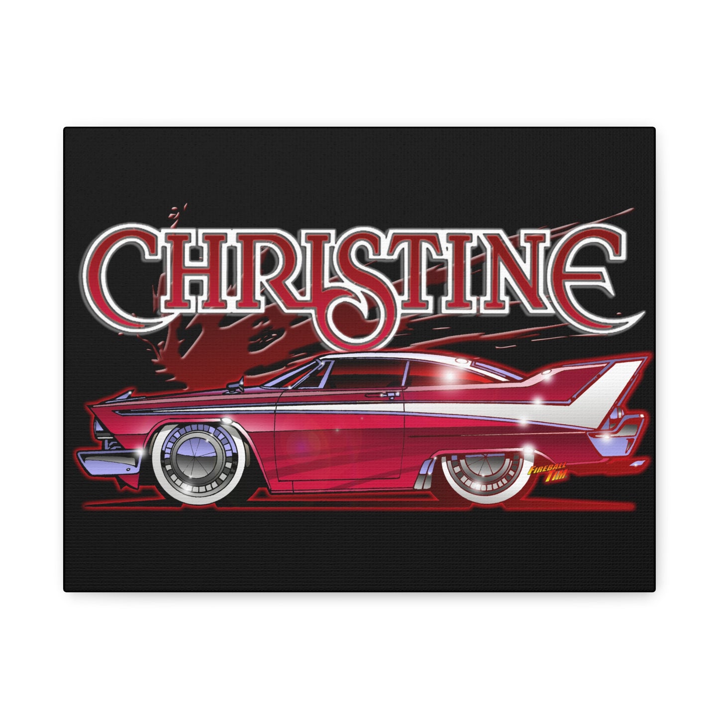 CHRISTINE MOVIE CAR Canvas Gallery Art Print 2 11x14