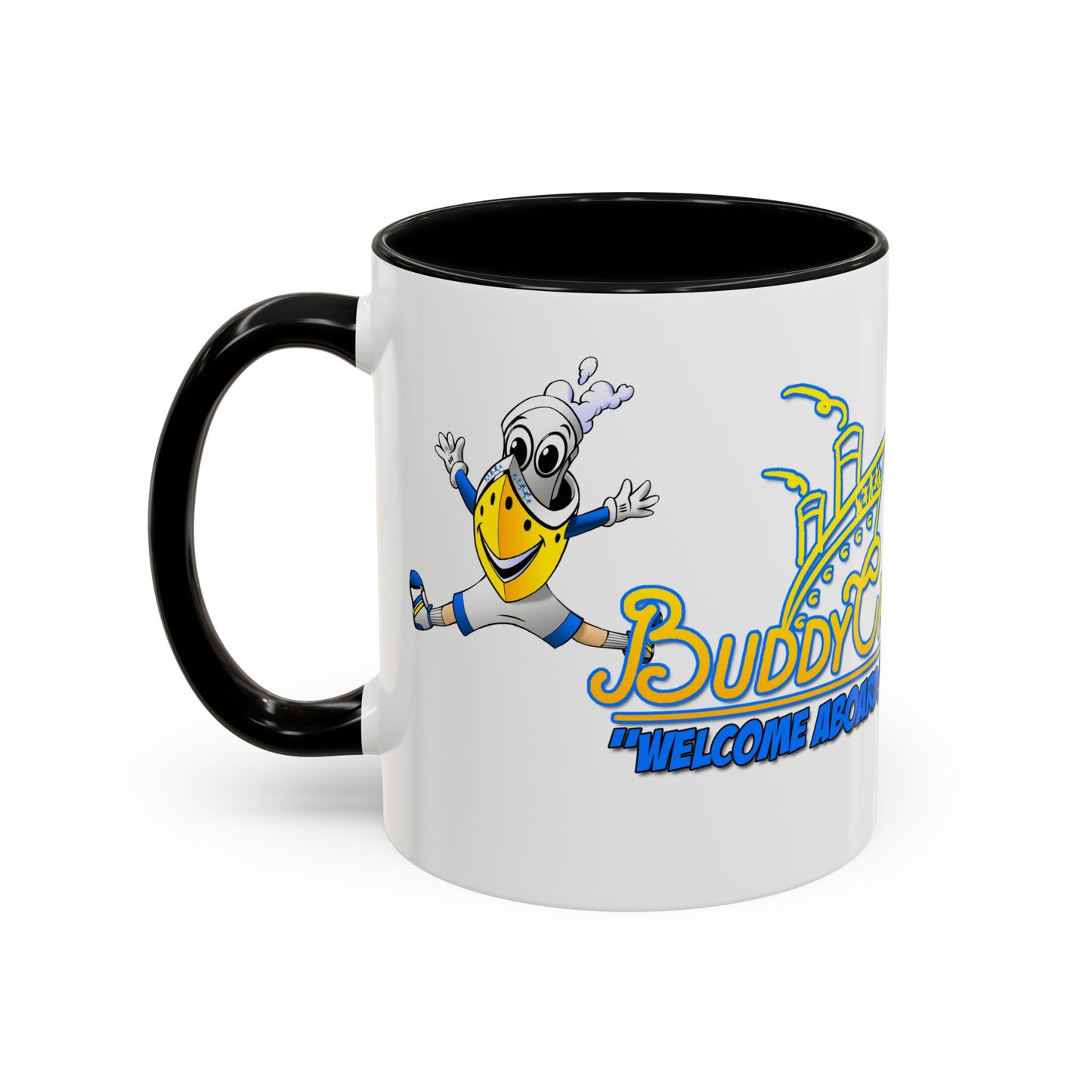 BUDDY CRUISE Mascot Jumping Coffee Mug — 11/15oz Multiple Colors
