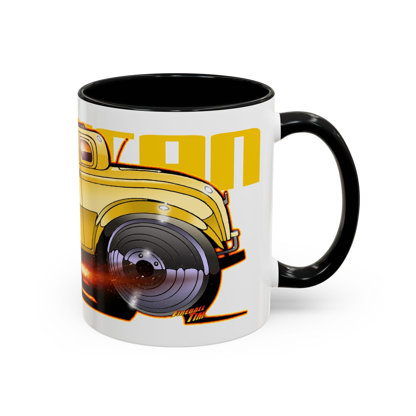 AMERICAN GRAFFITI '32 HOT ROD Movie Car Collectible Fireball Art Coffee Mug - 2 Sizes