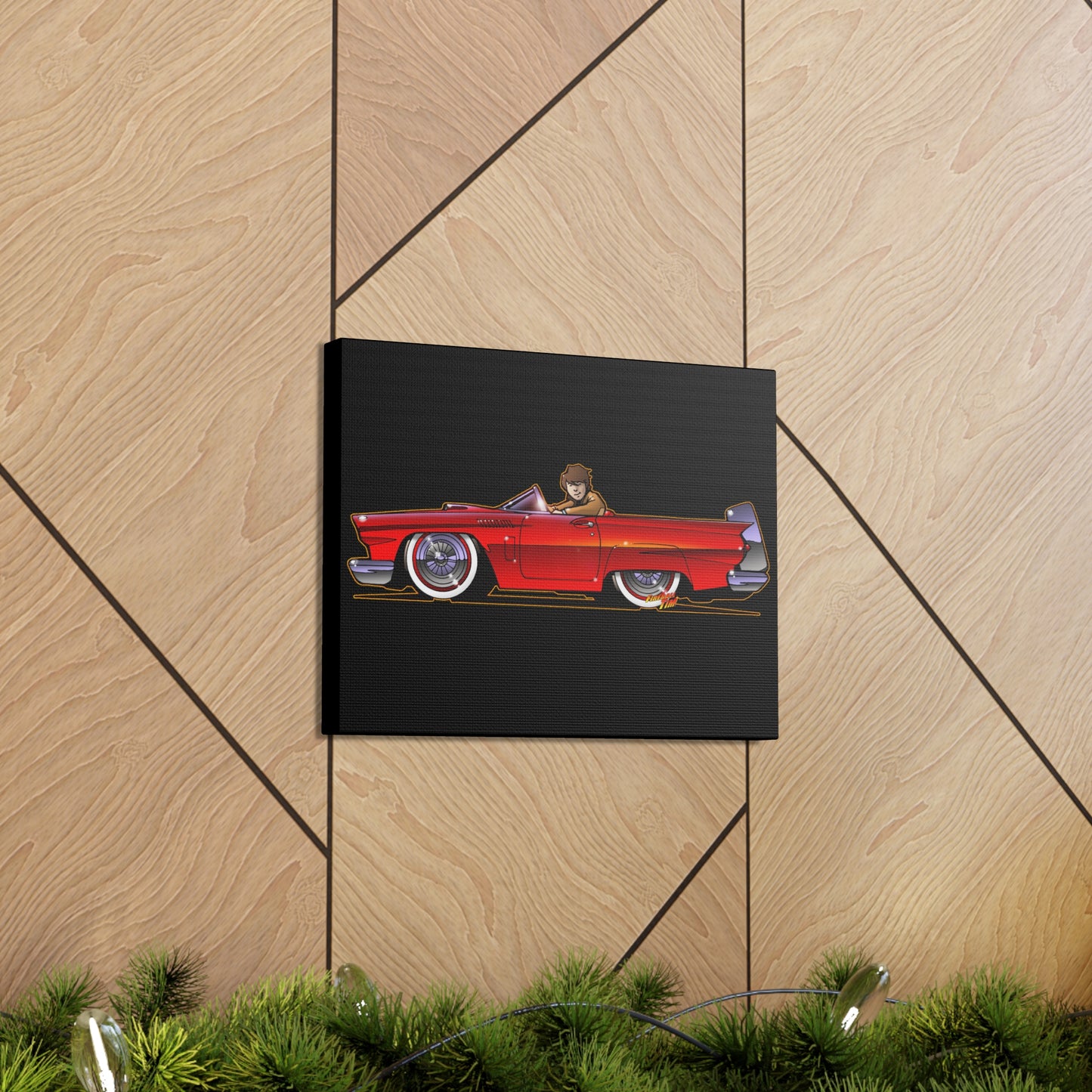 VEGAS THUNDERBIRD TV Car Robert Urich Concept Art Canvas Print 11x14