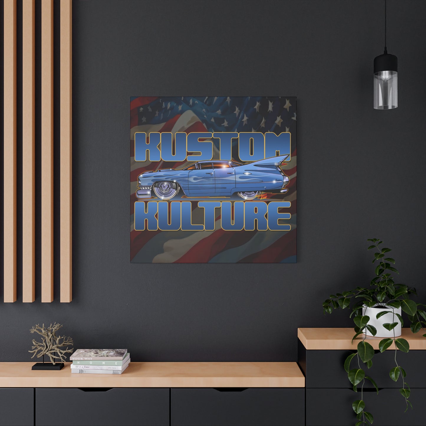 CADILLAC KUSTOM CULTURE 1959 Collectible Canvas Art Print